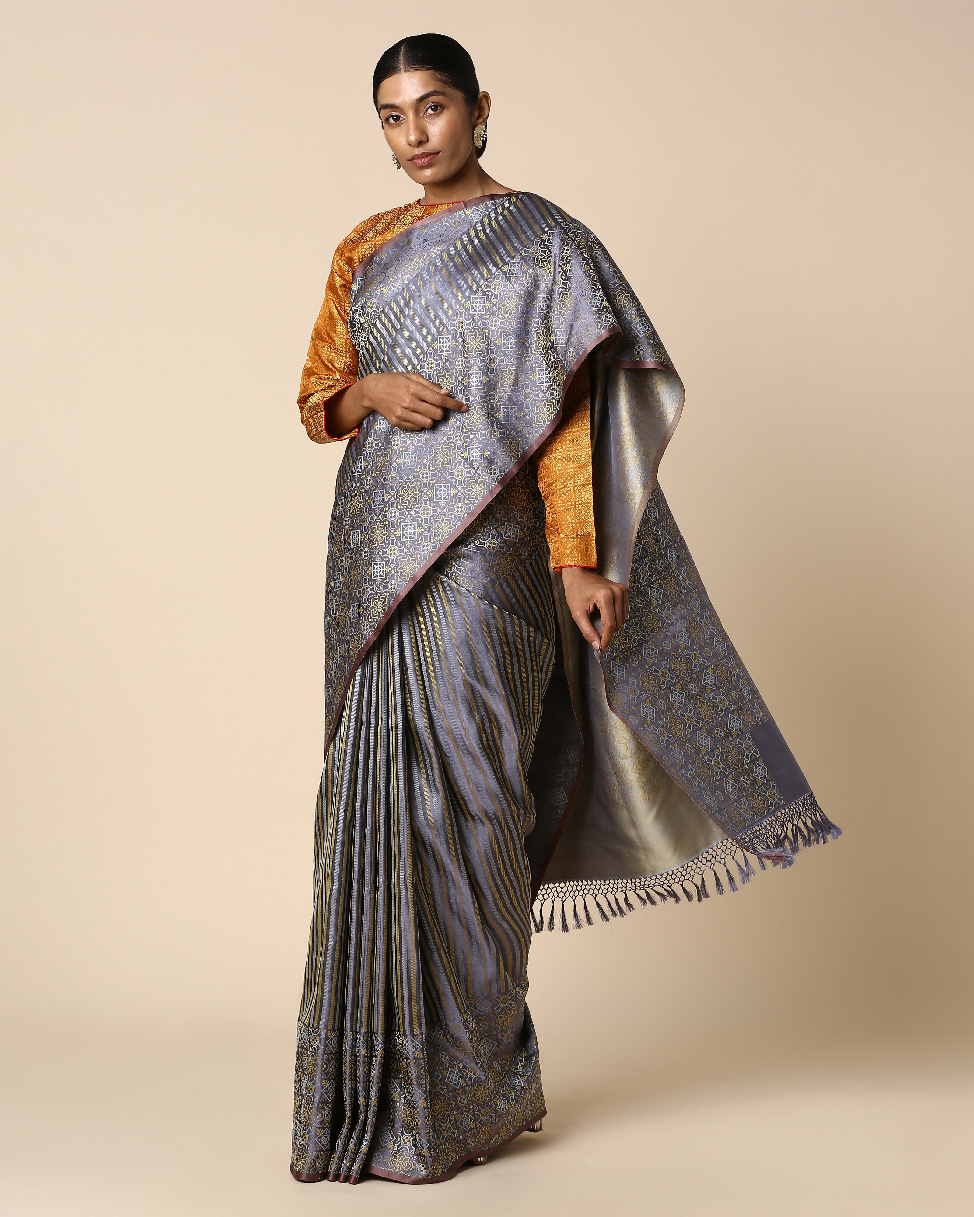 Shoolin Banarasi Tanchoi Silk Saree