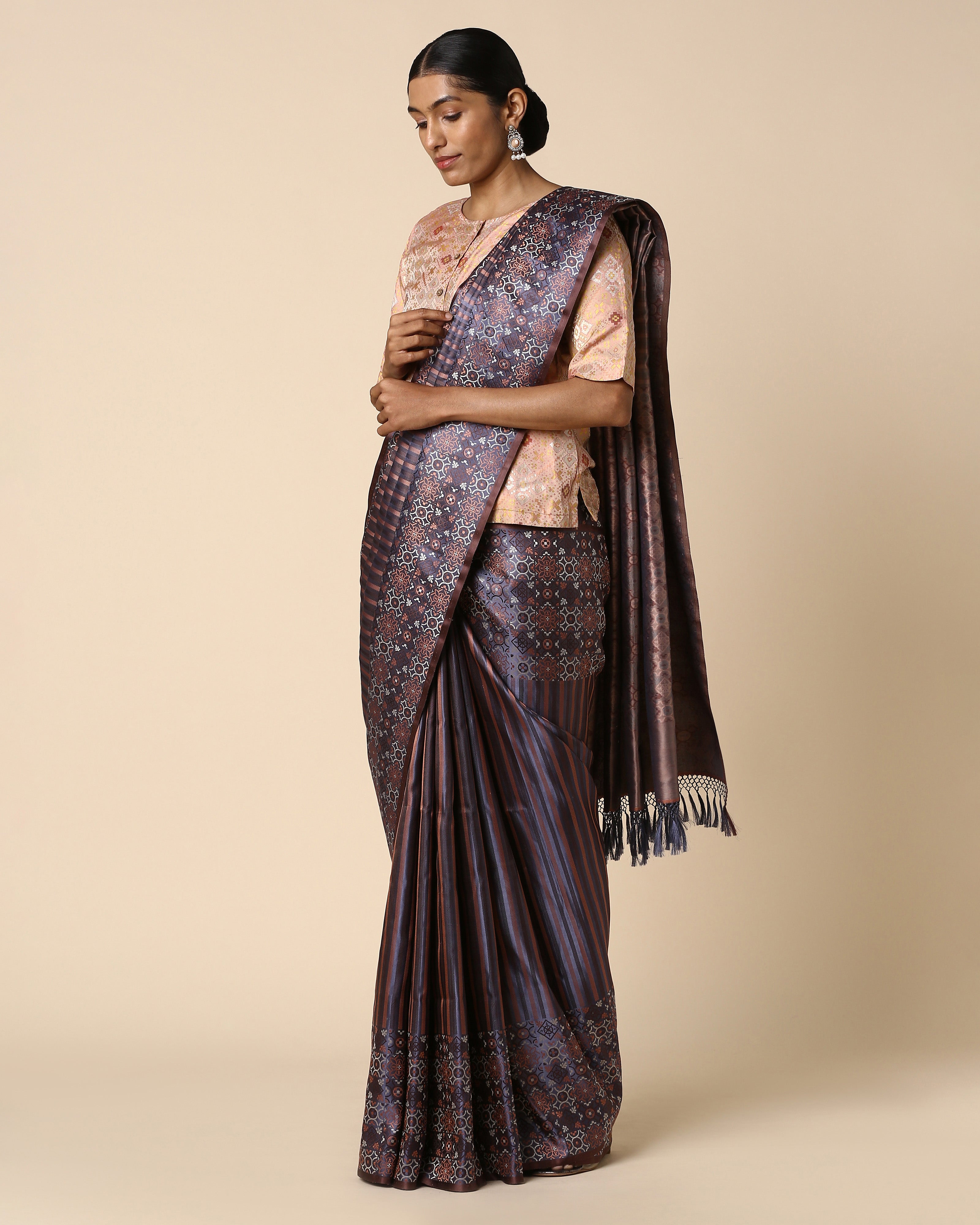 Shoolin Banarasi Tanchoi Silk Saree