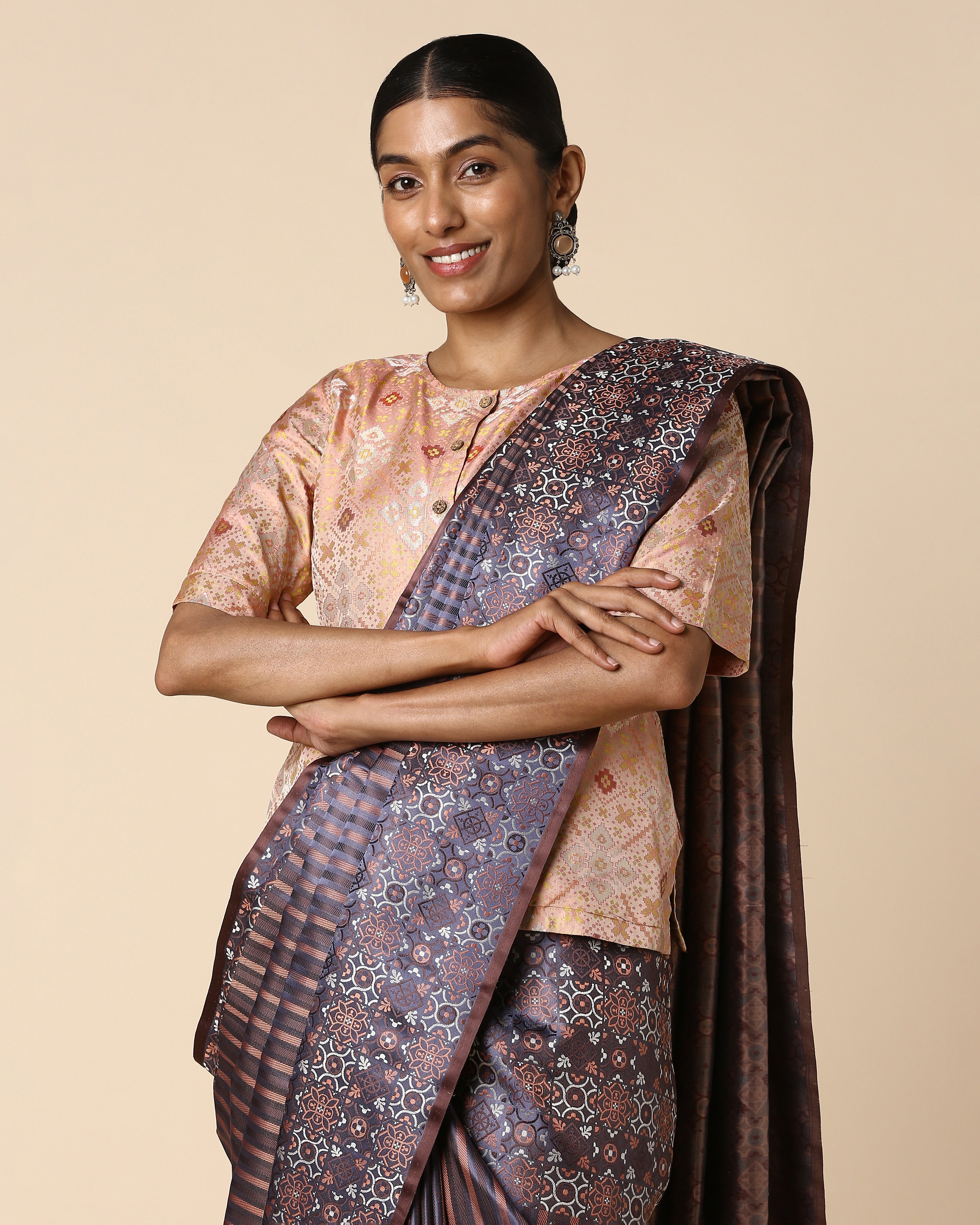 Shoolin Banarasi Tanchoi Silk Saree