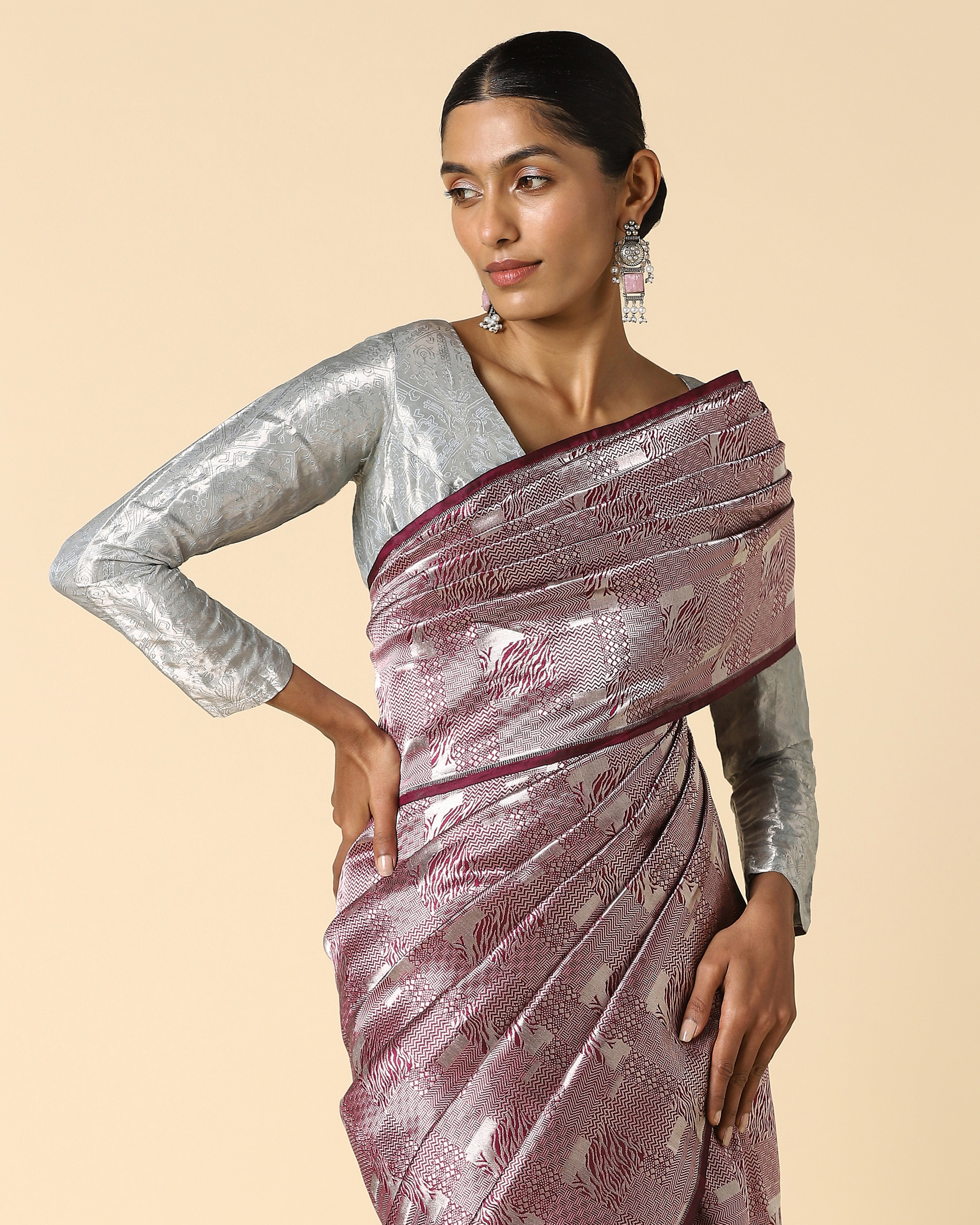 Vasant Banarasi Powdi Silk Saree