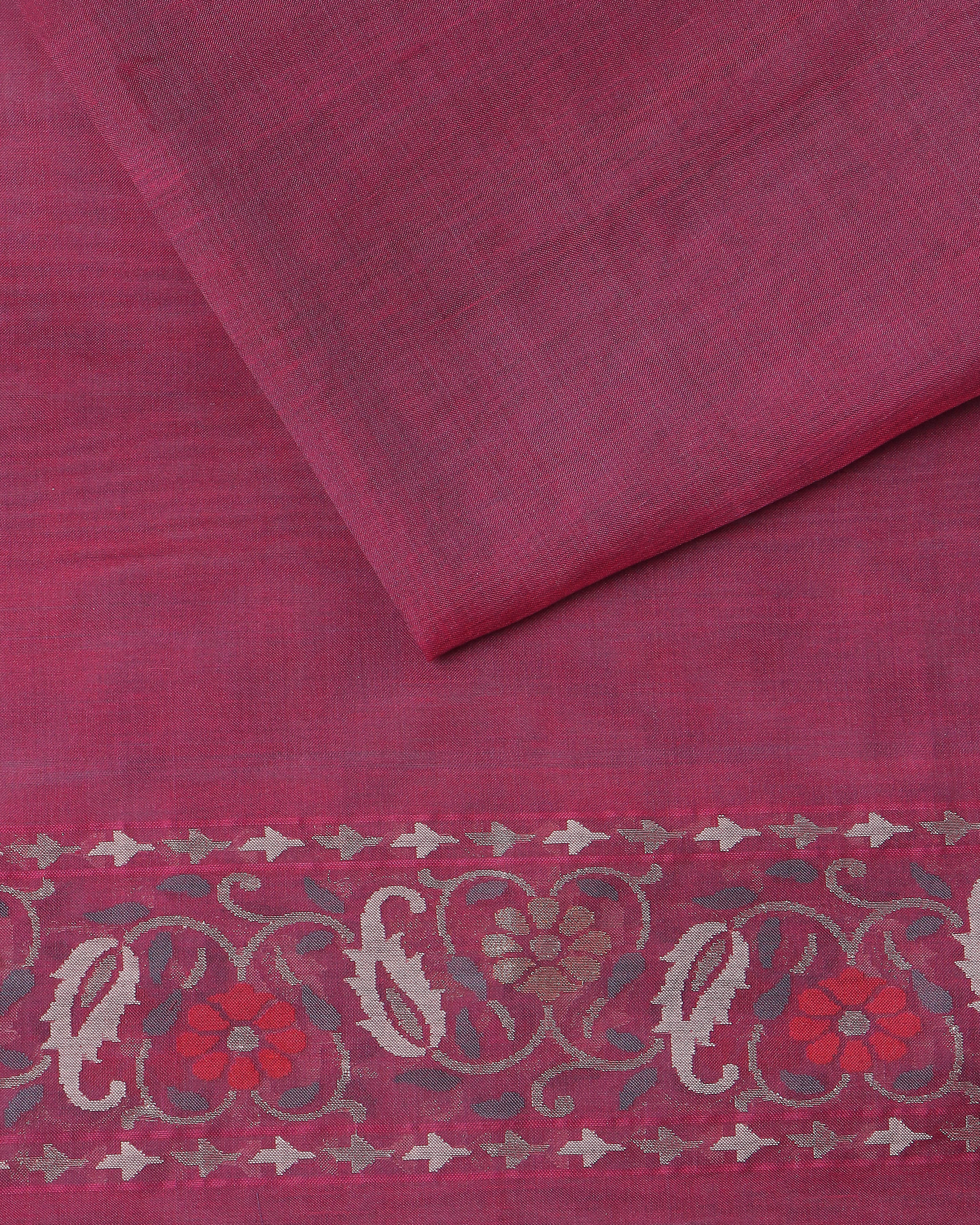 Mahil Banarasi Jamdani Silk Cotton Saree