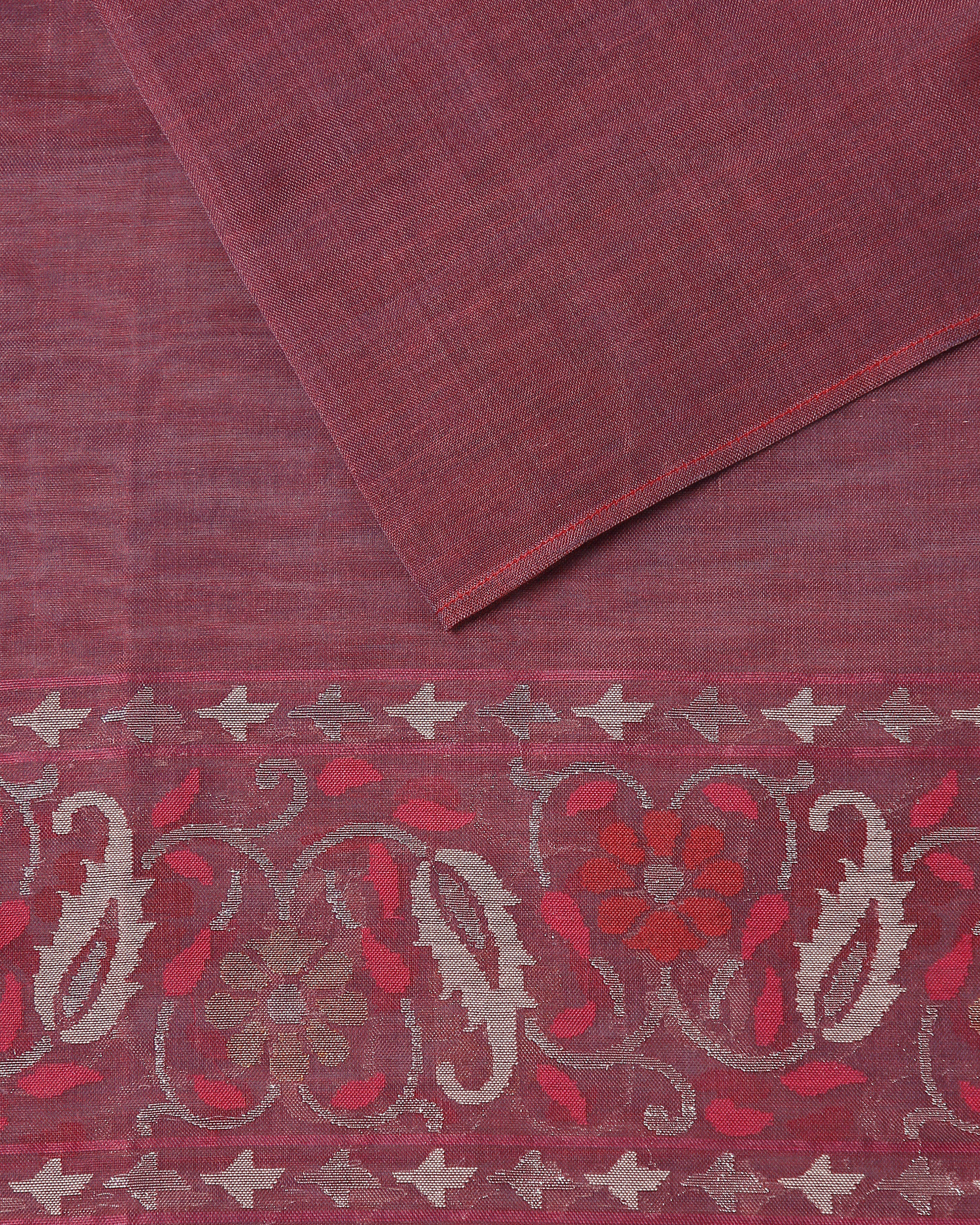 Mahil Banarasi Jamdani Silk Cotton Saree