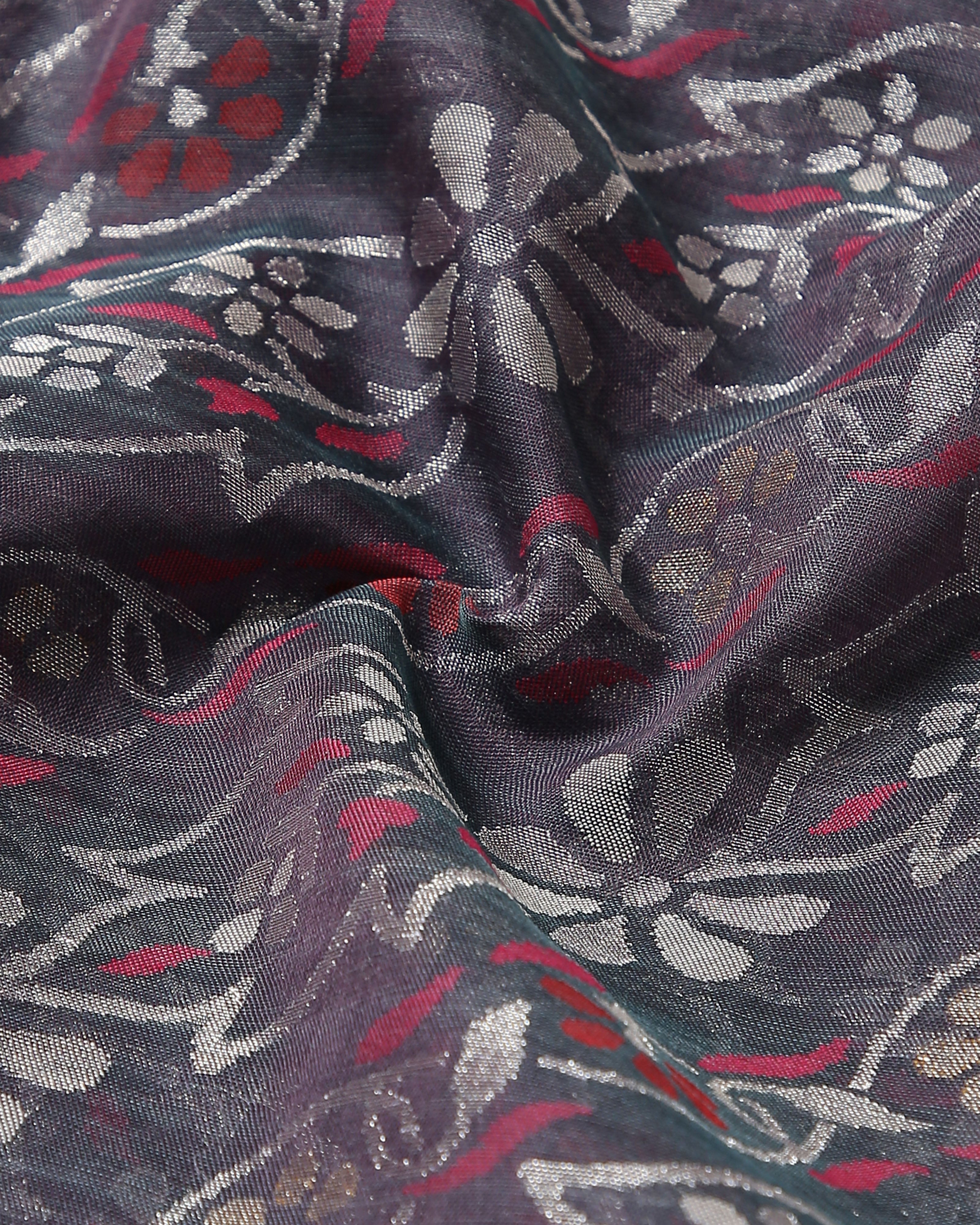 Mahil Banarasi Jamdani Silk Cotton Saree