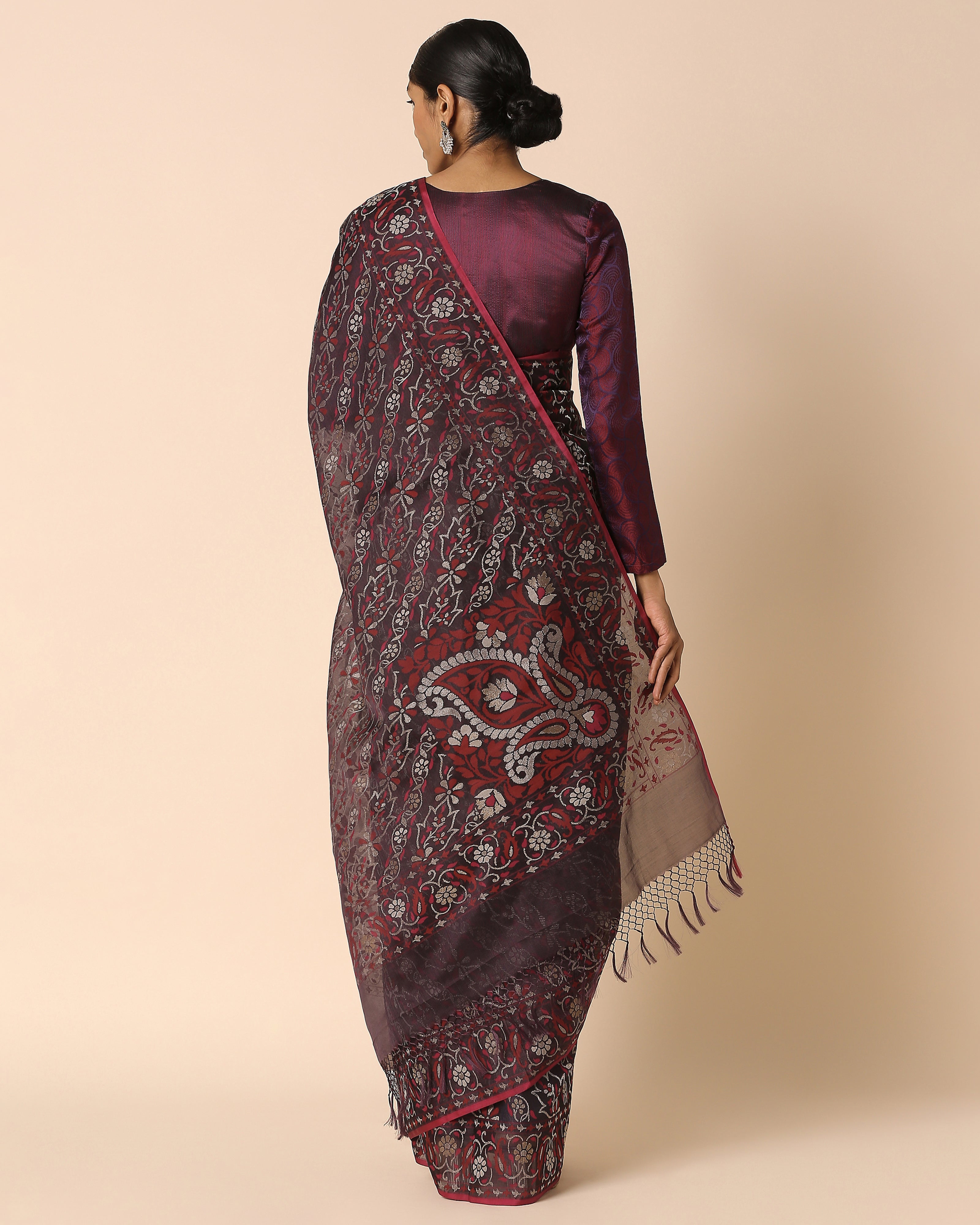Mahil Banarasi Jamdani Silk Cotton Saree