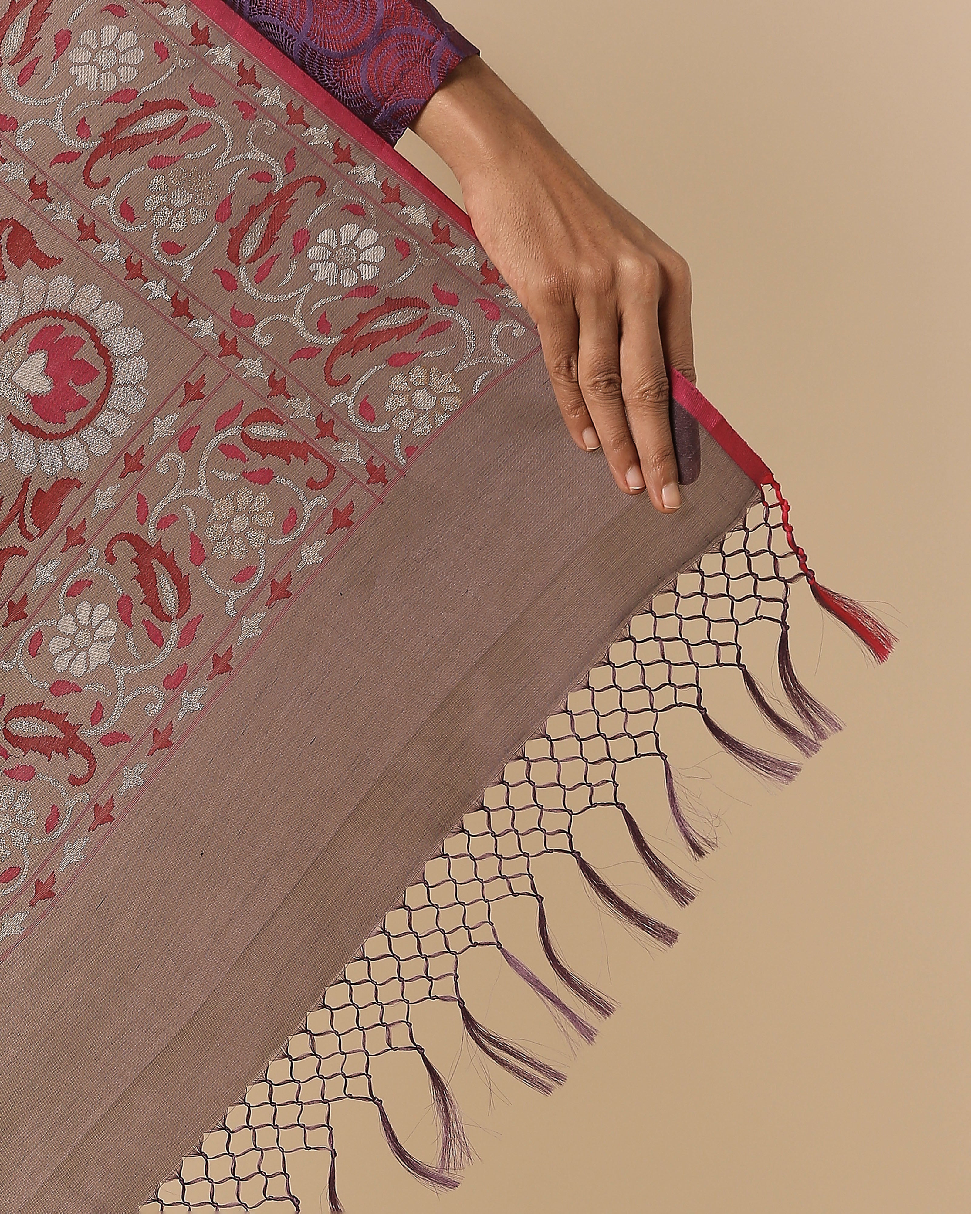 Mahil Banarasi Jamdani Silk Cotton Saree