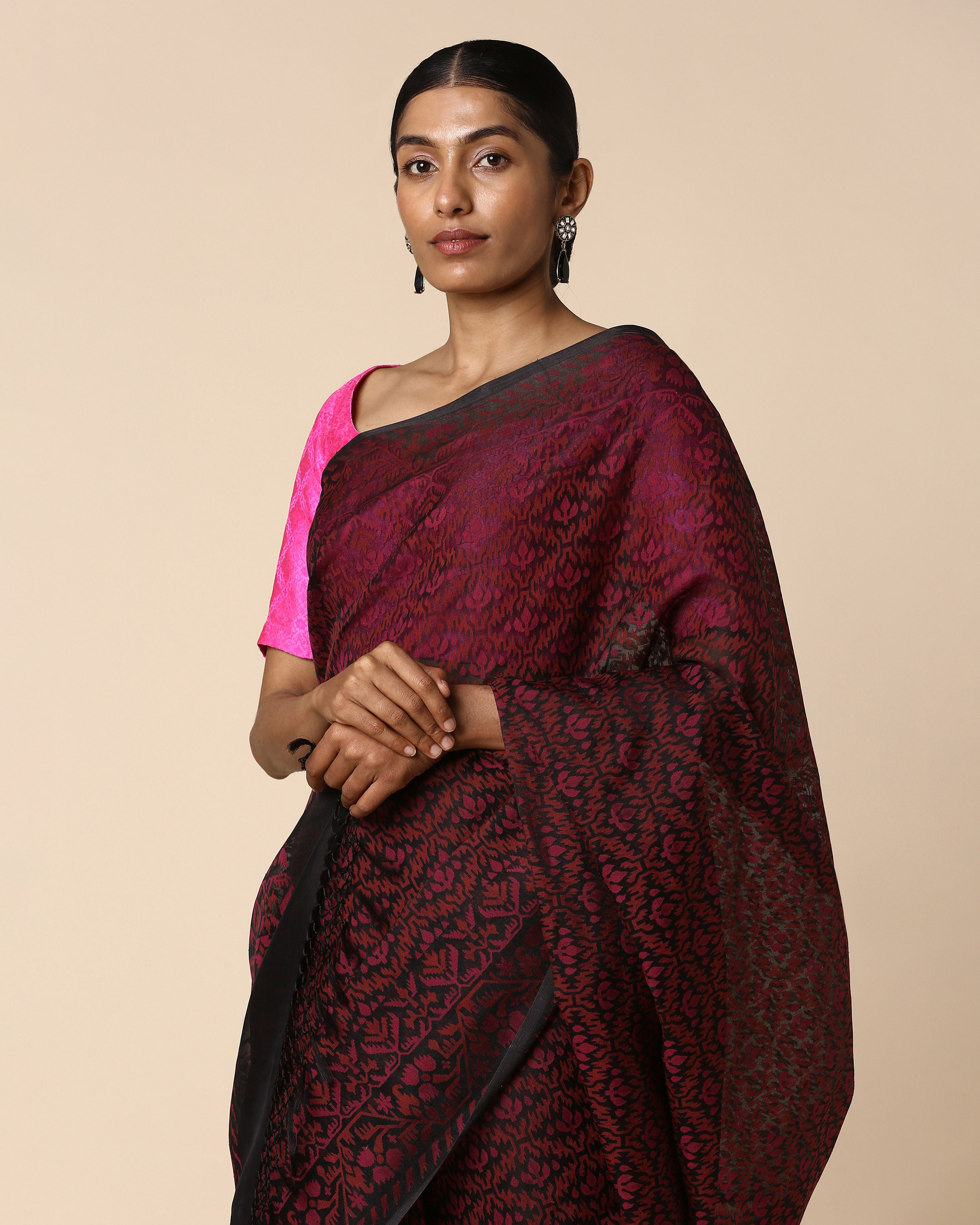 Aaiti Banarasi Jamdani Silk Cotton Saree