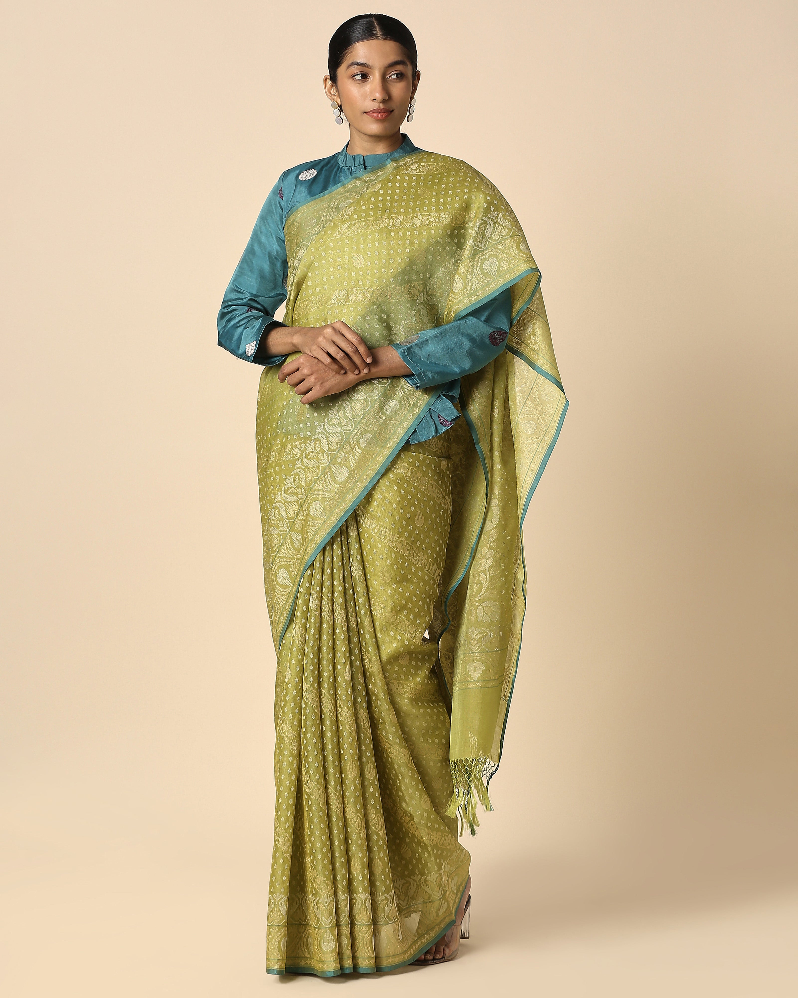Oshi Banarasi Jamdani Silk Cotton Saree