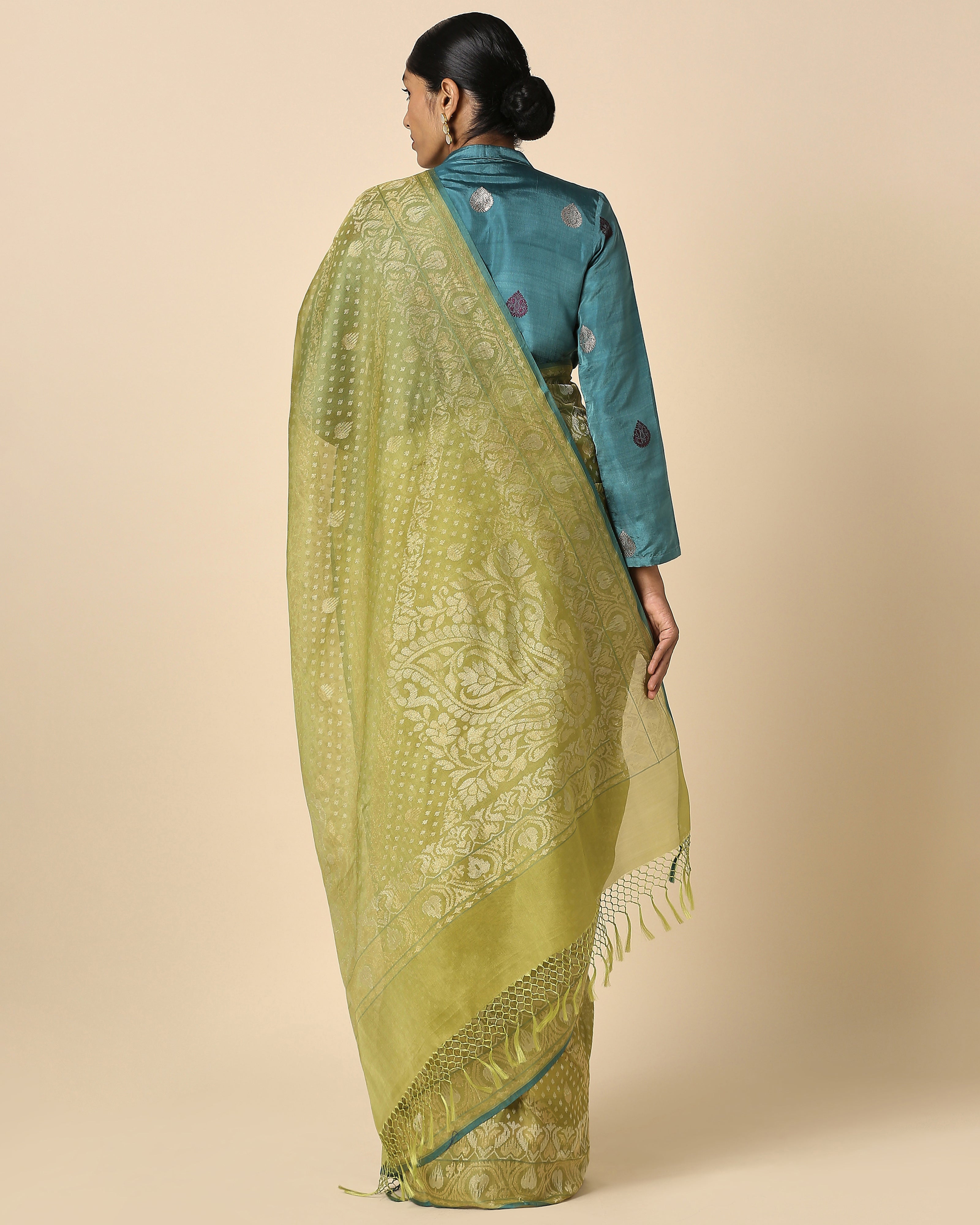 Oshi Banarasi Jamdani Silk Cotton Saree