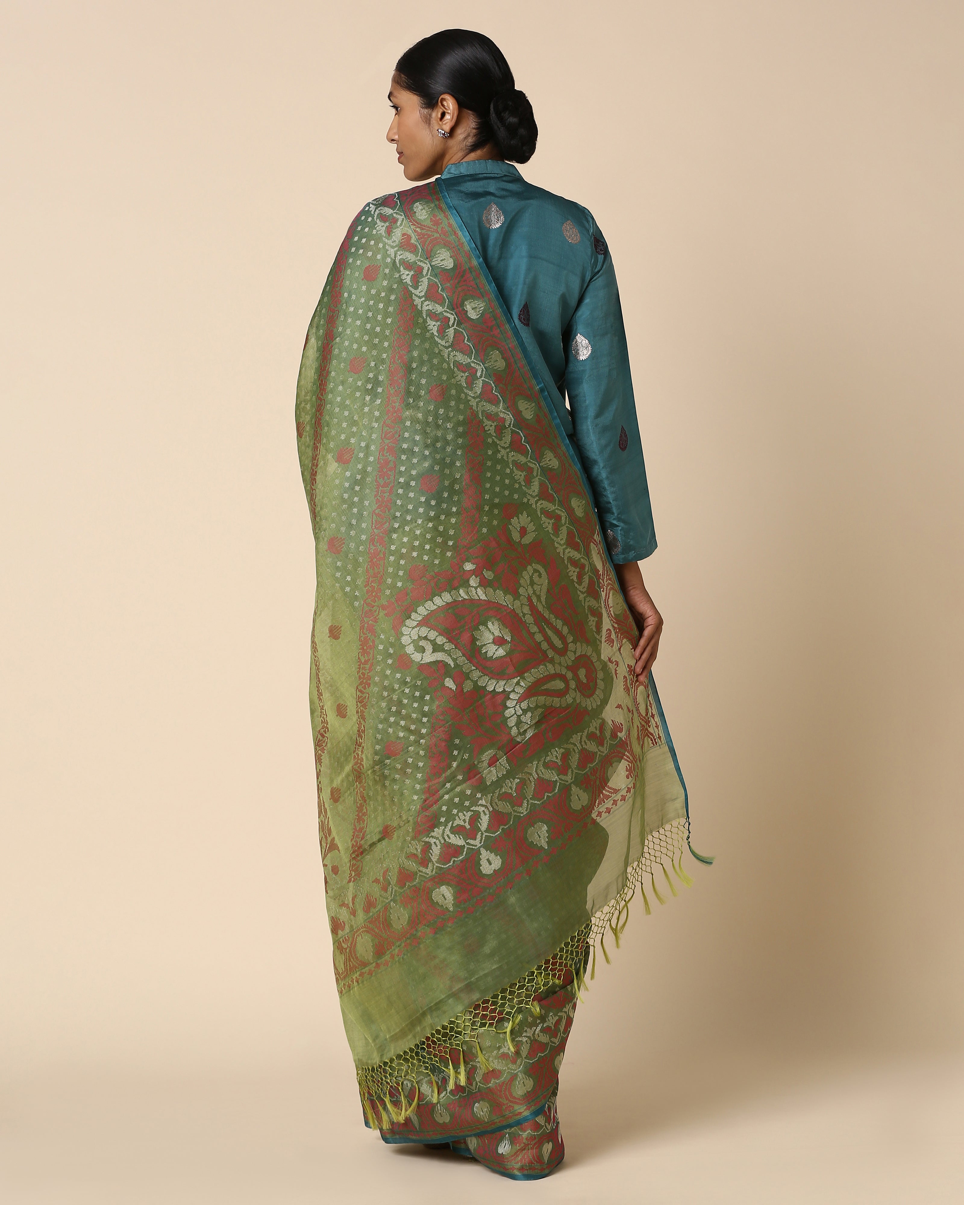 Oshi Banarasi Jamdani Silk Cotton Saree