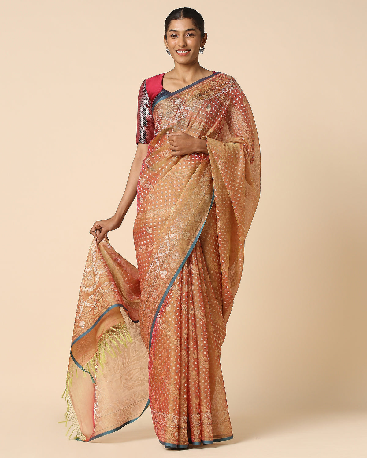 Oshi Banarasi Jamdani Silk Cotton Saree