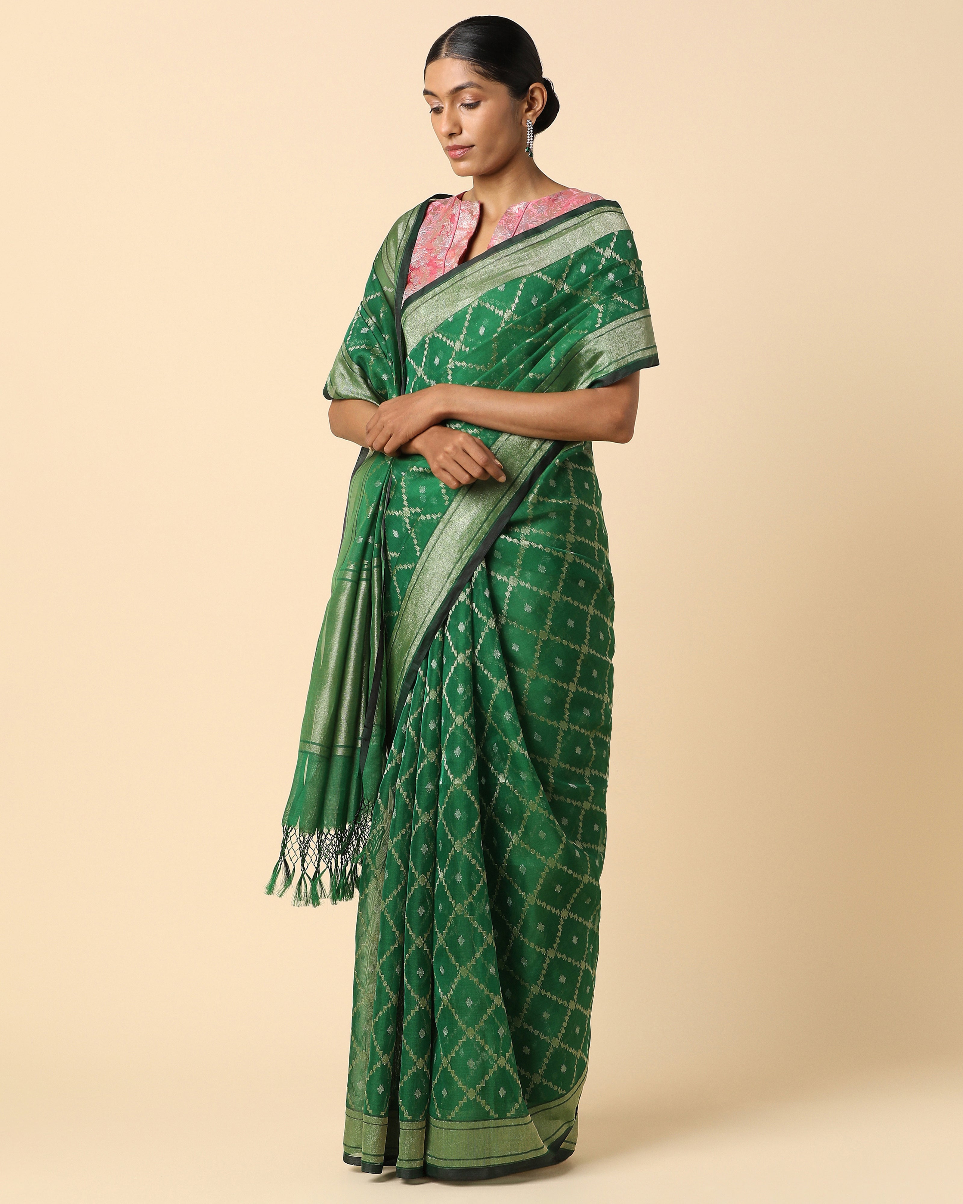 Urmi Banarasi Jamdani Silk Cotton Saree