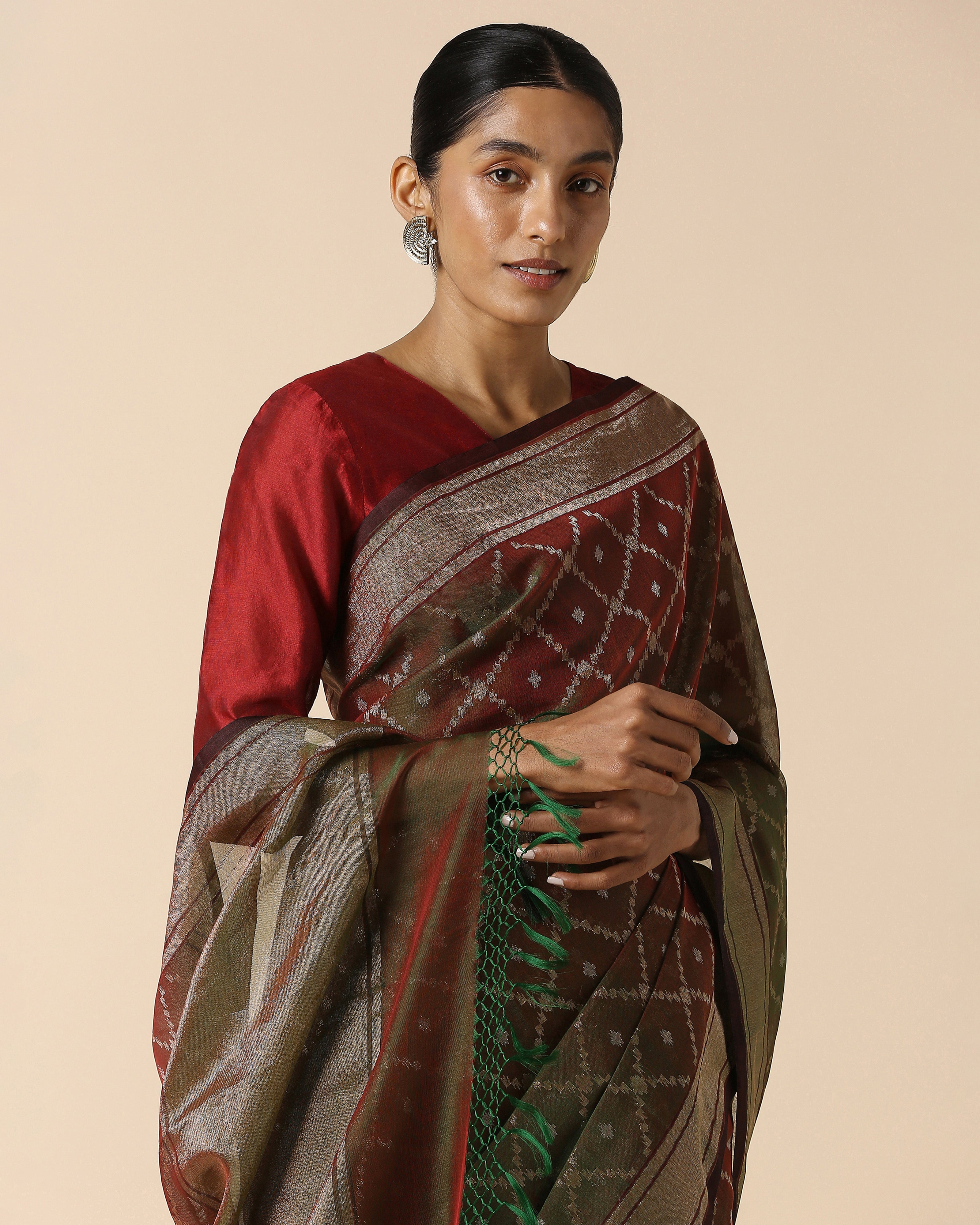 Urmi Banarasi Jamdani Silk Cotton Saree
