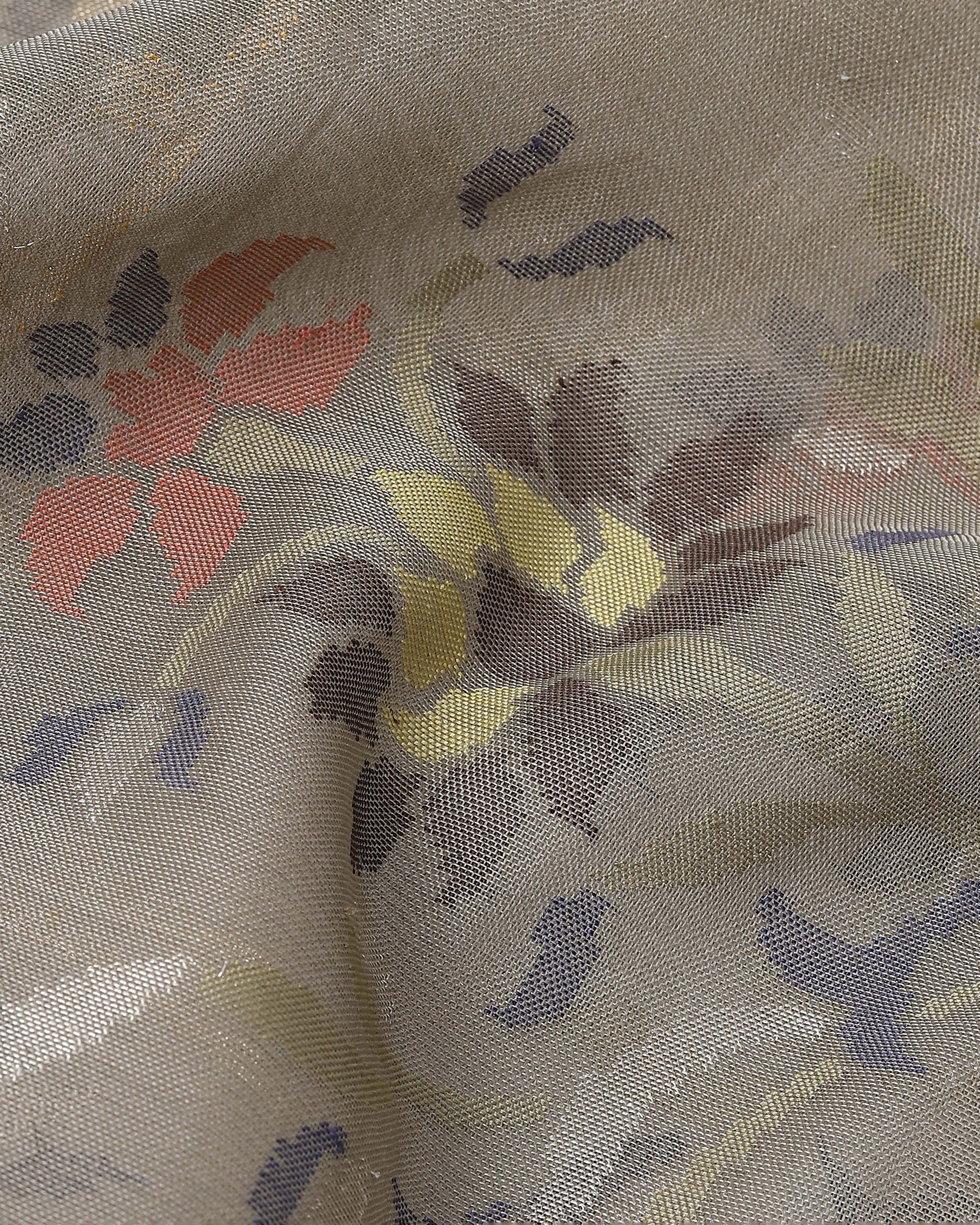 Yanu Banarasi Jamdani Silk Cotton Saree