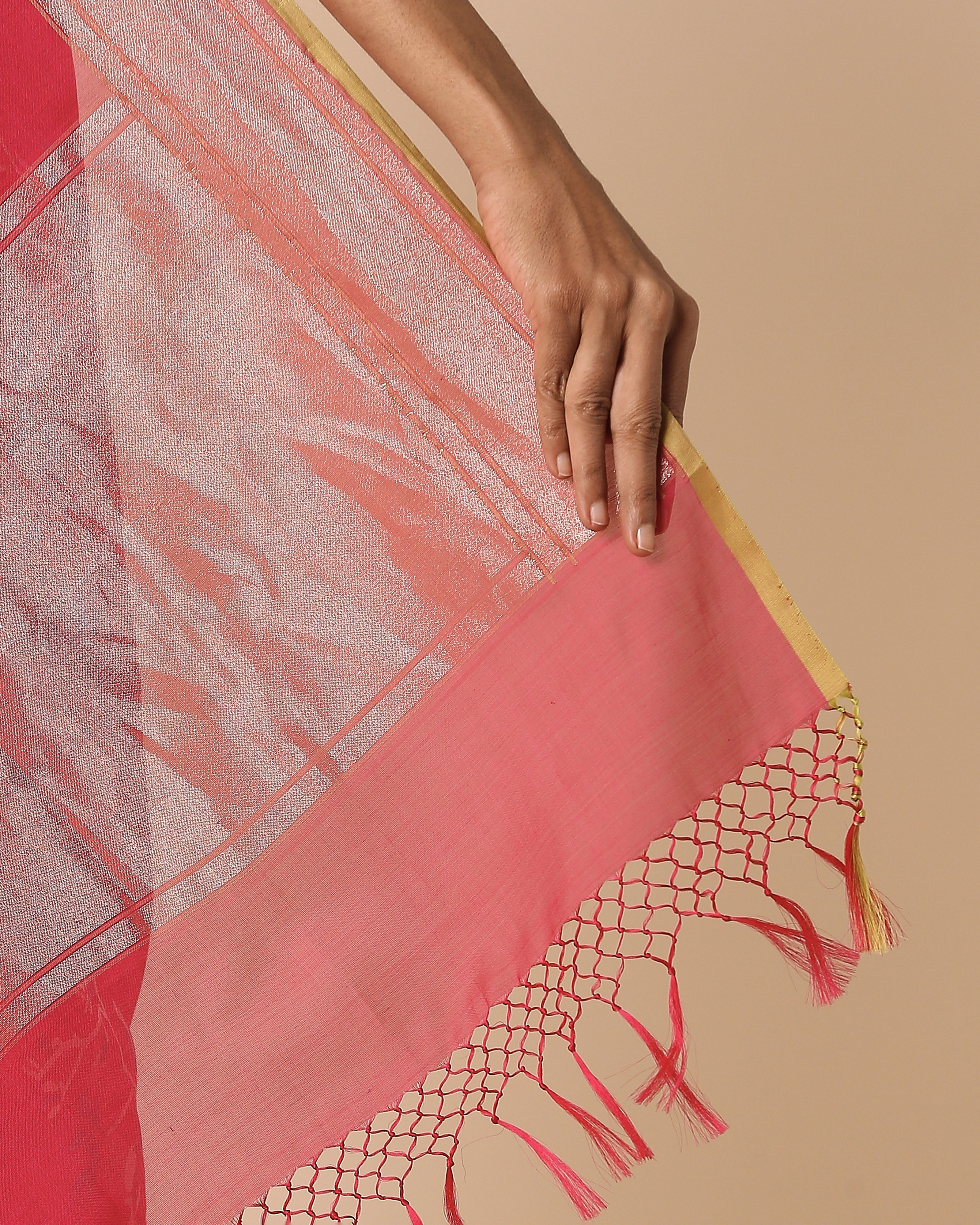 Yali Banarasi Jamdani Silk Cotton Saree