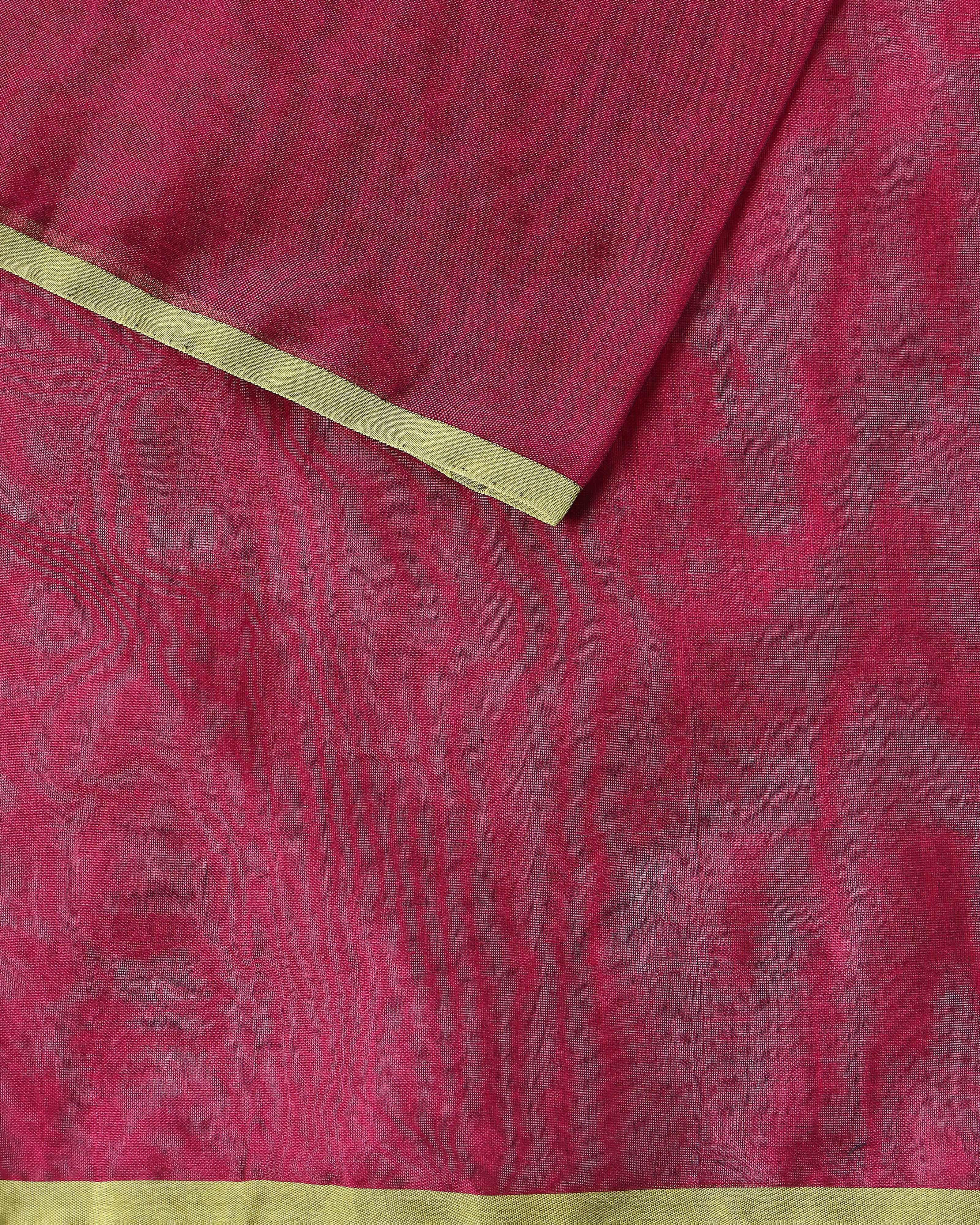 Yali Banarasi Jamdani Silk Cotton Saree