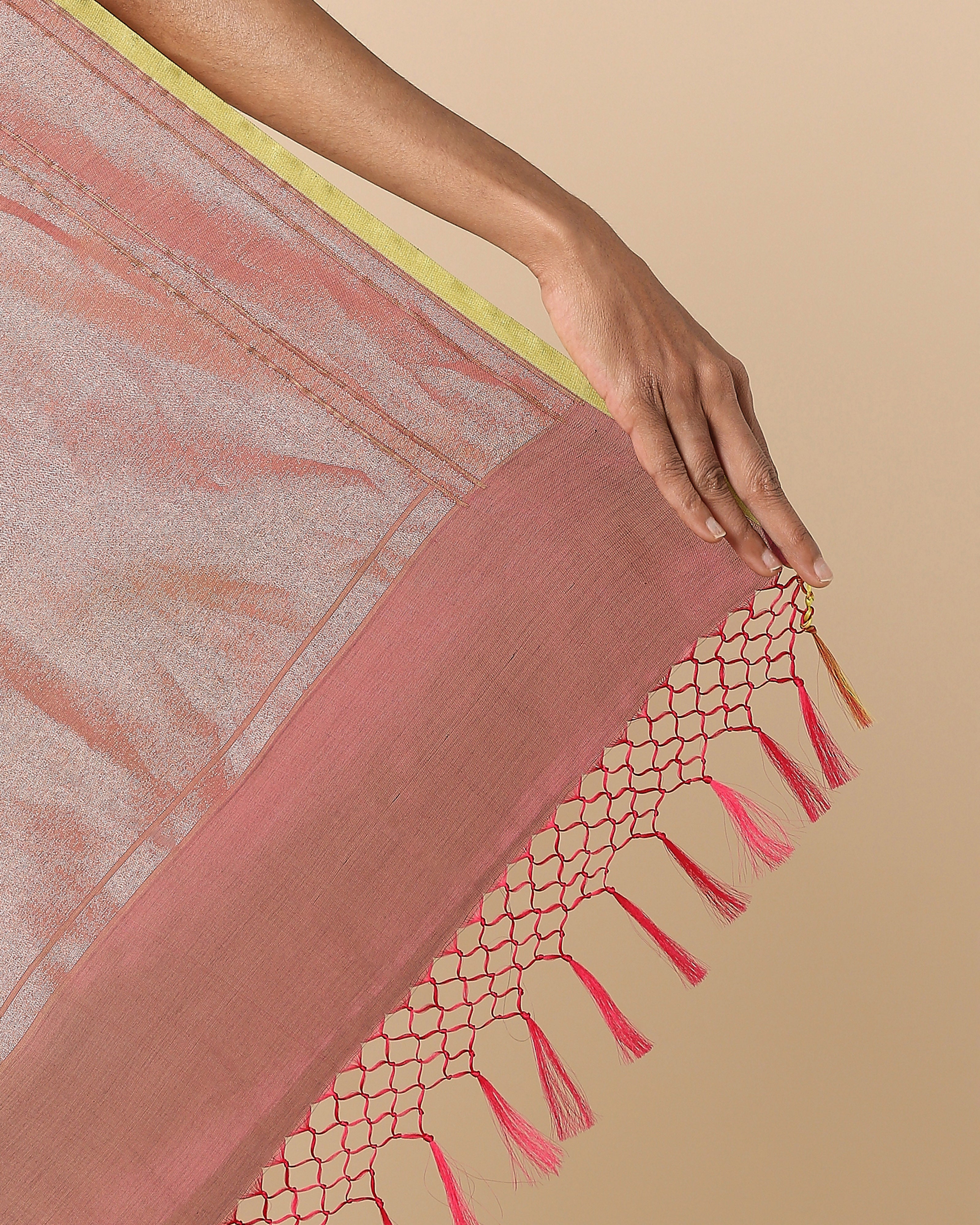 Yali Banarasi Jamdani Silk Cotton Saree