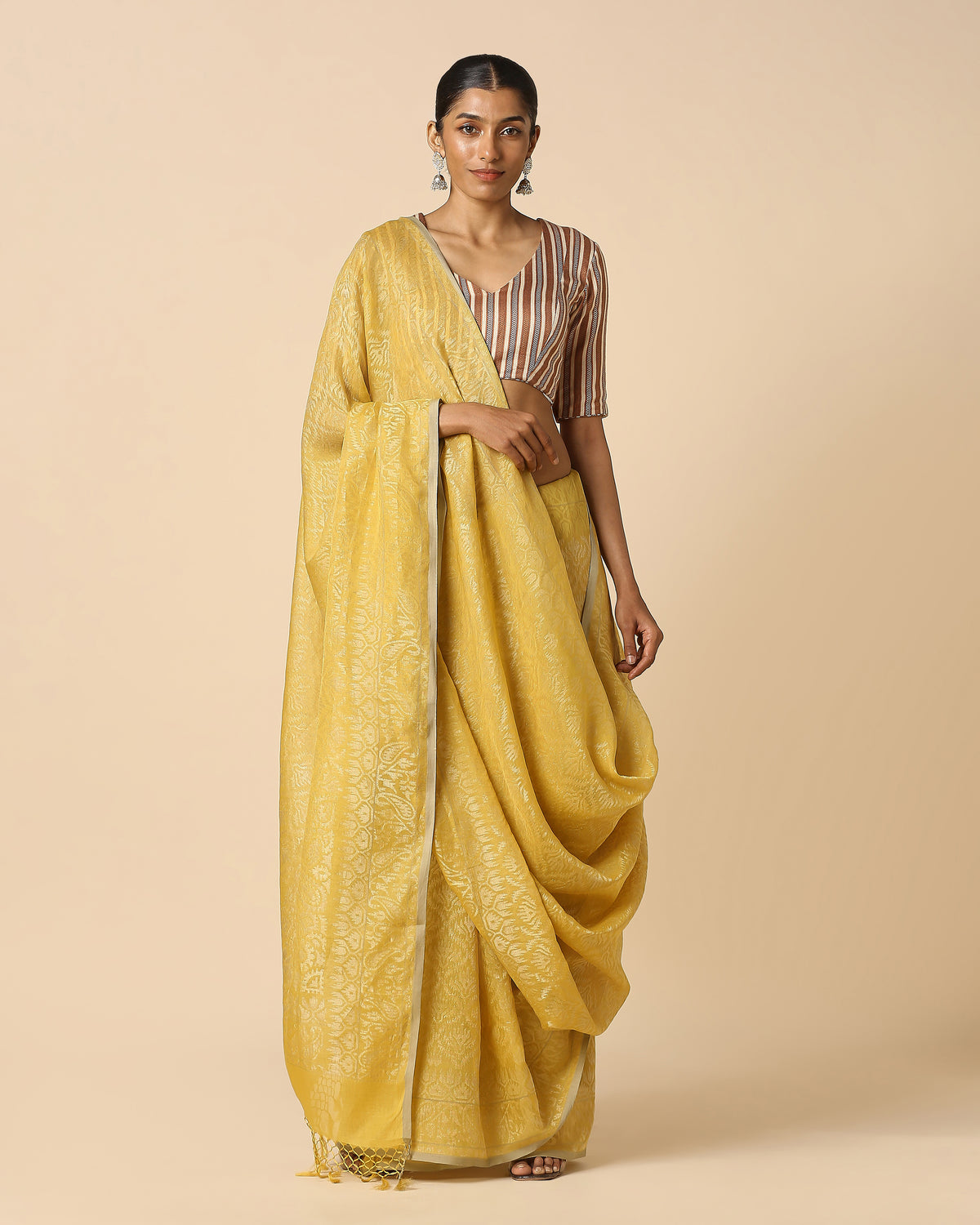 Yashima Banarasi Jamdani Silk Cotton Saree