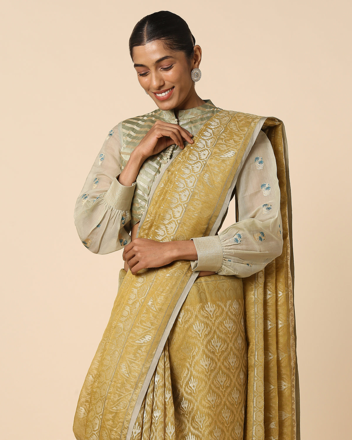 Yashima Banarasi Jamdani Silk Cotton Saree