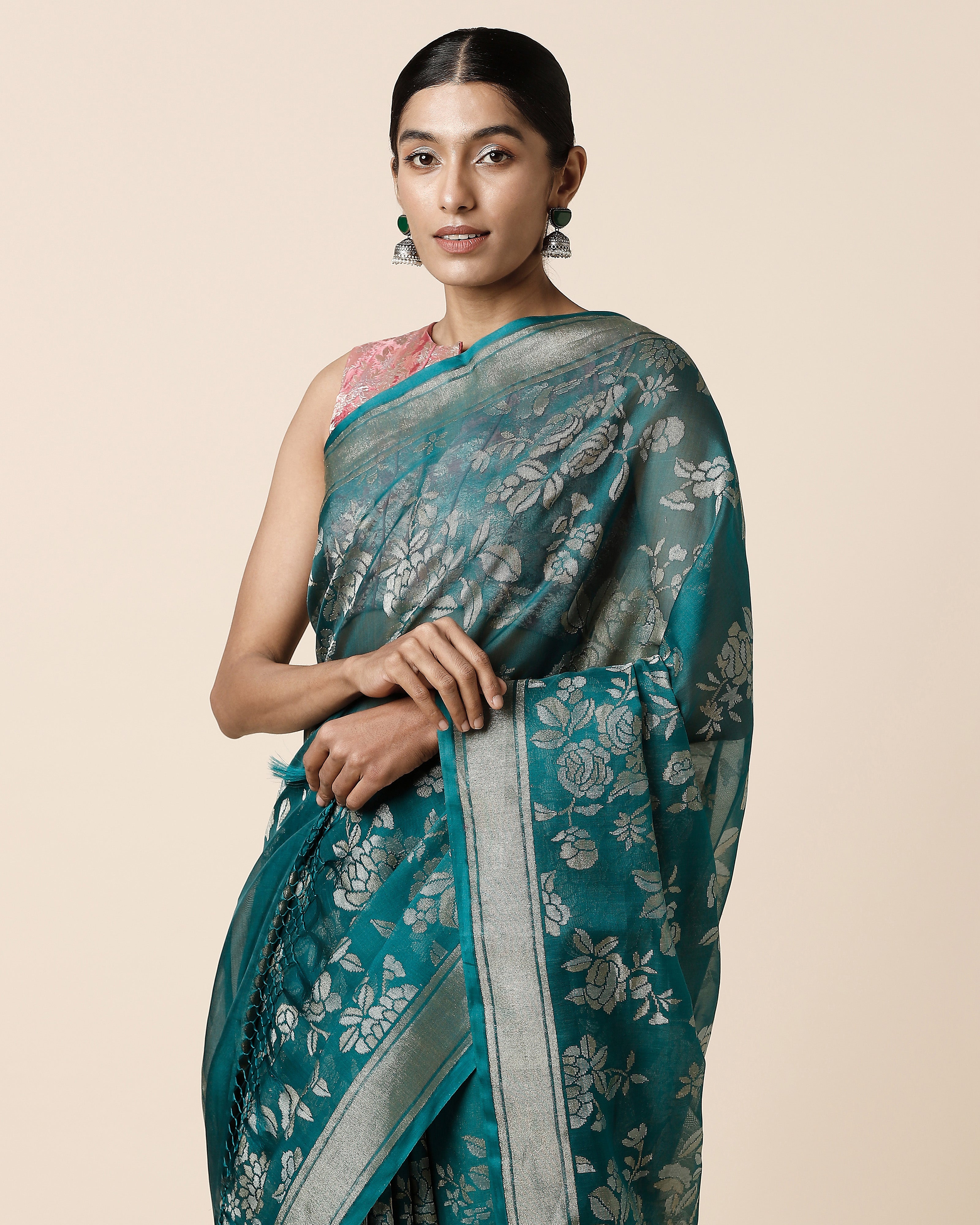 Surusha Banarasi Jamdani Silk Cotton Saree