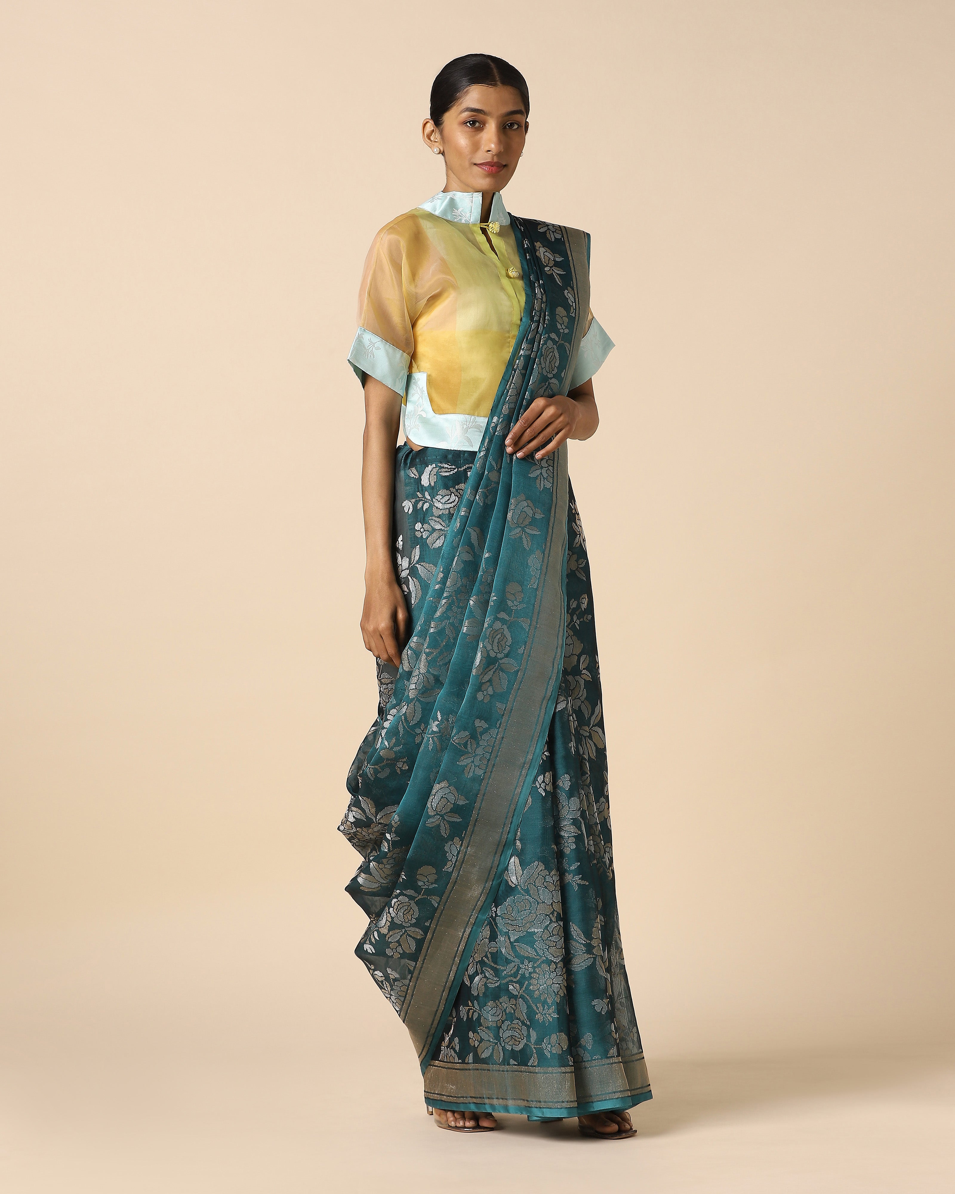 Surusha Banarasi Jamdani Silk Cotton Saree