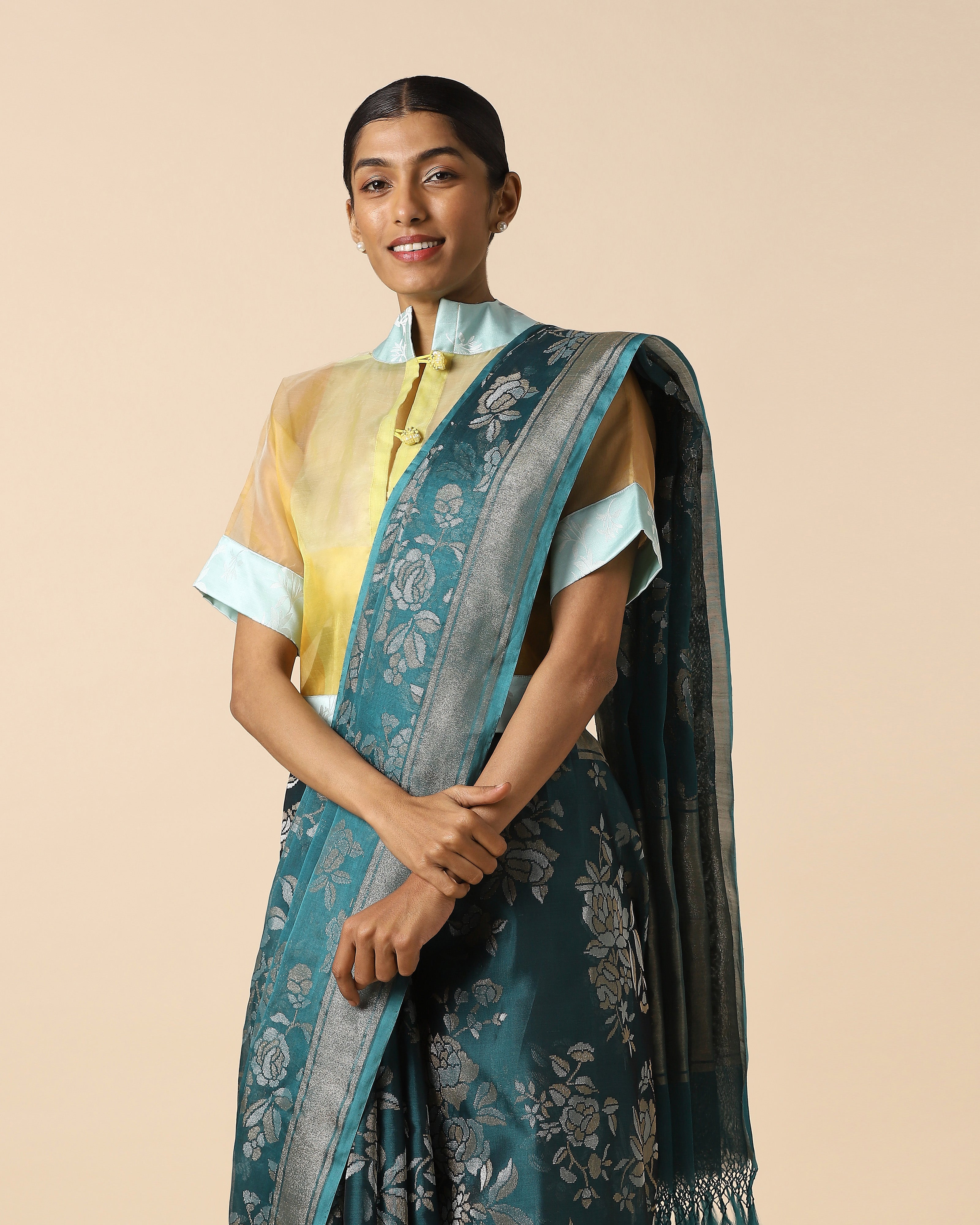 Surusha Banarasi Jamdani Silk Cotton Saree