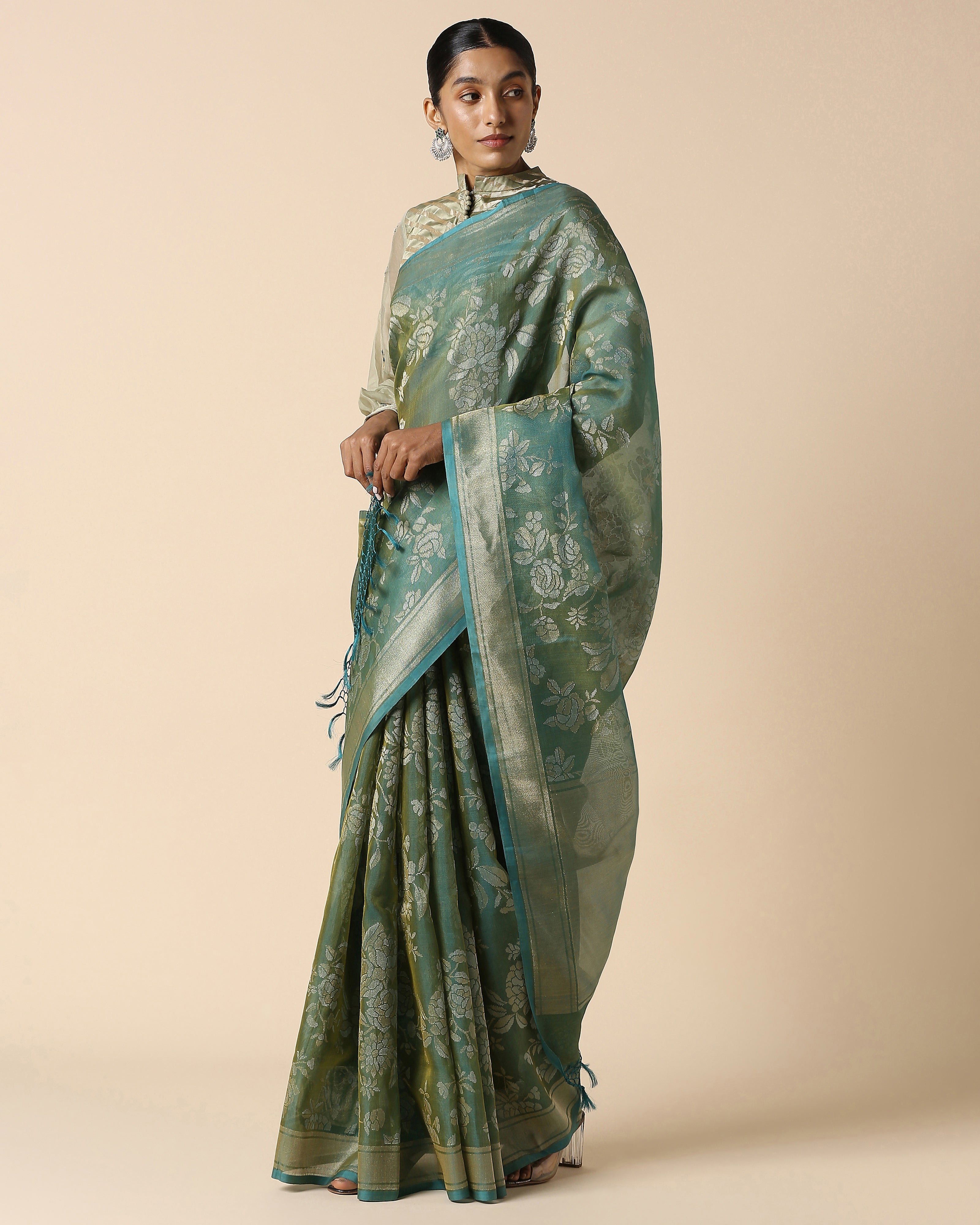 Surusha Banarasi Jamdani Silk Cotton Saree