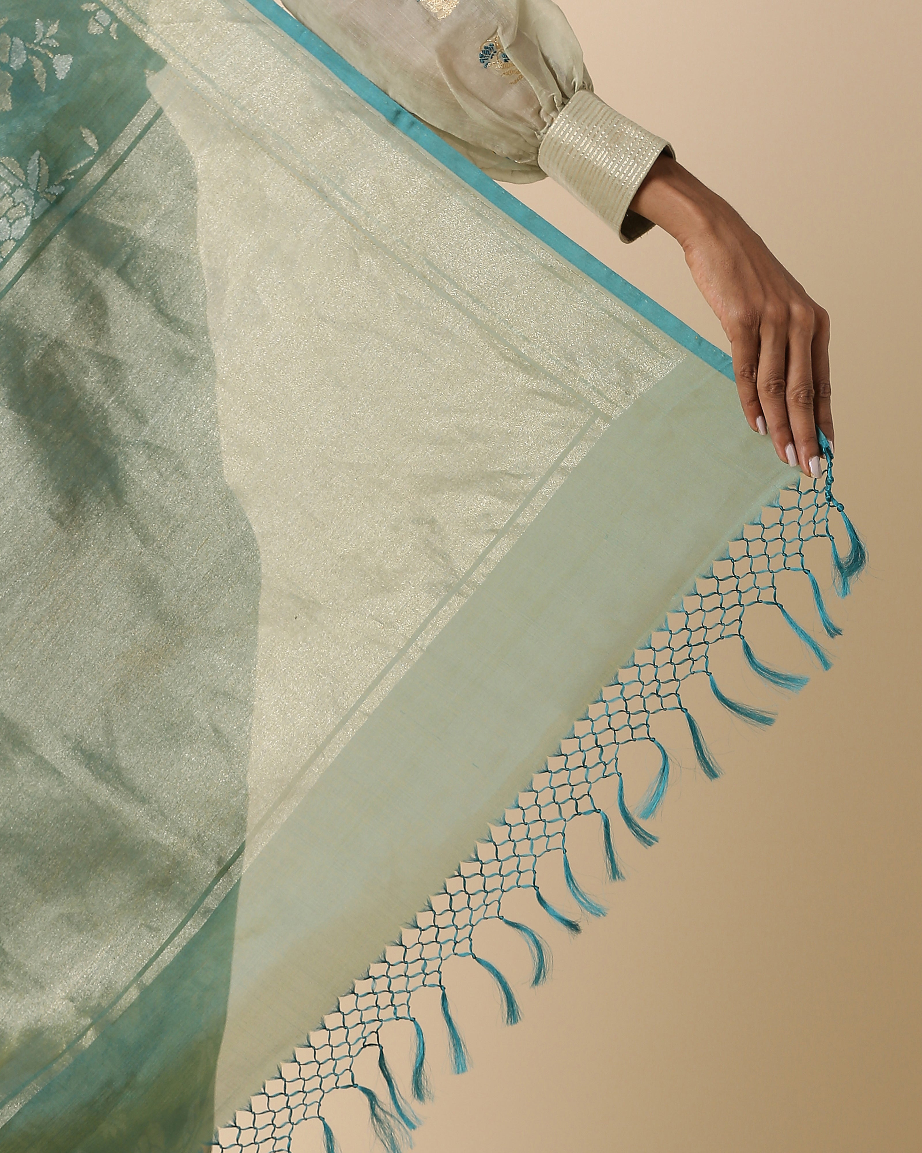 Surusha Banarasi Jamdani Silk Cotton Saree