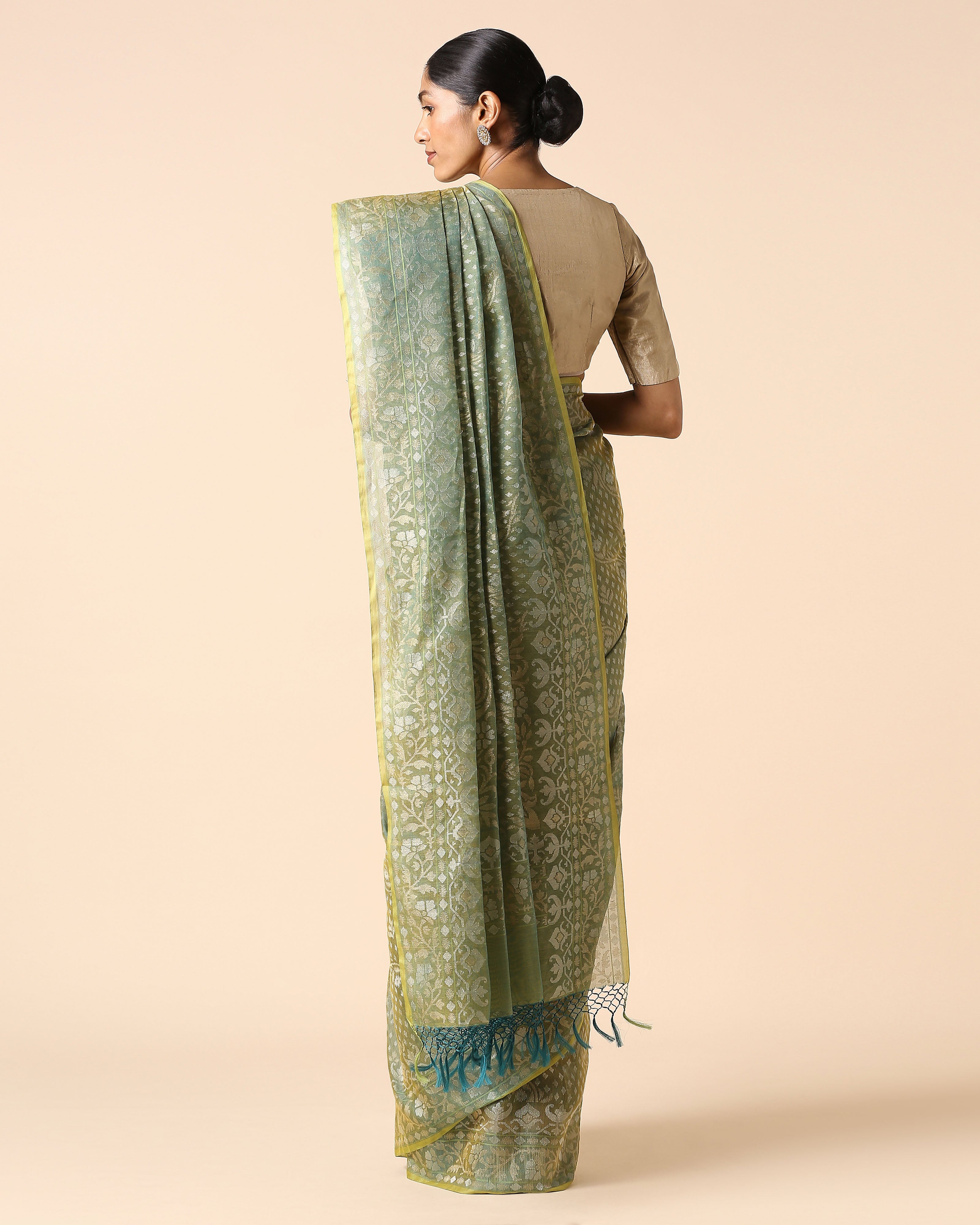 Amiili Banarasi Jamdani Silk Cotton Saree