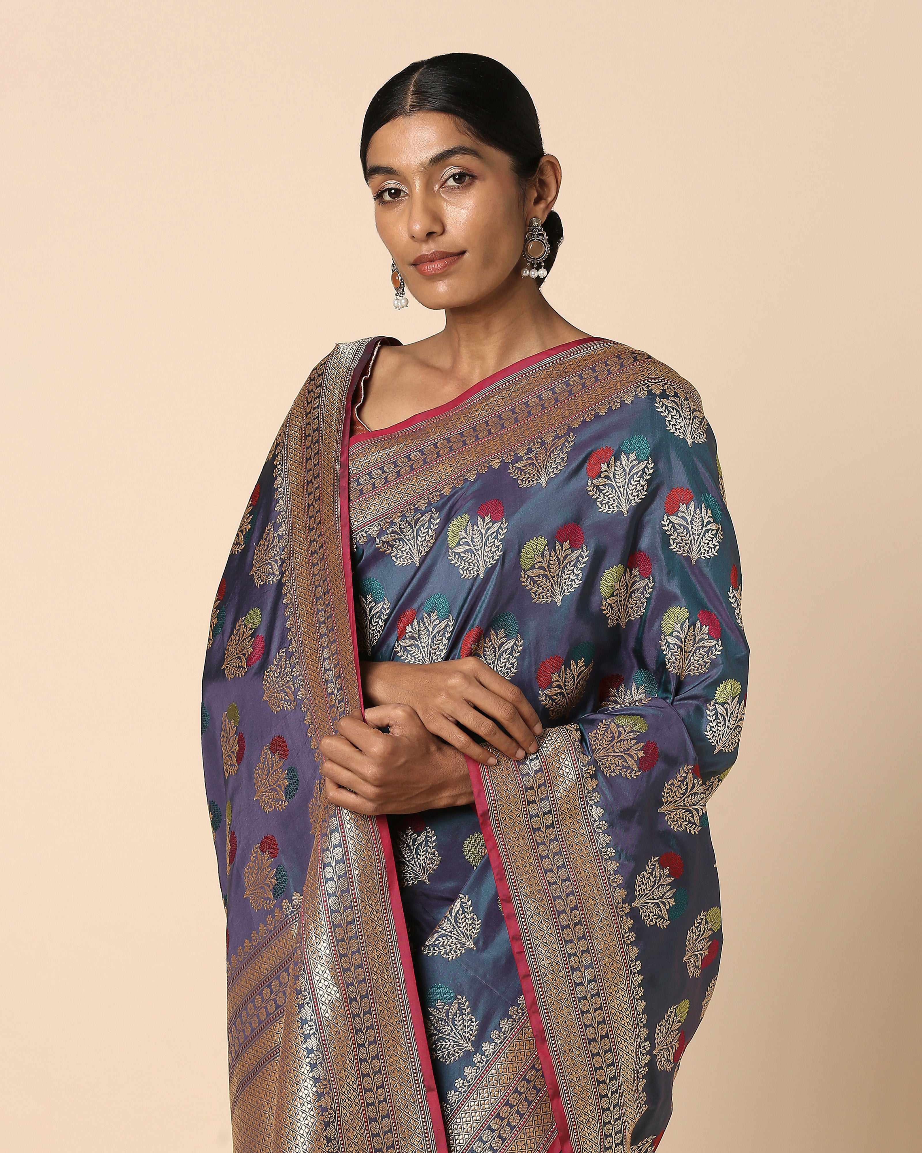 Candara Banarasi Kadwa Silk Saree