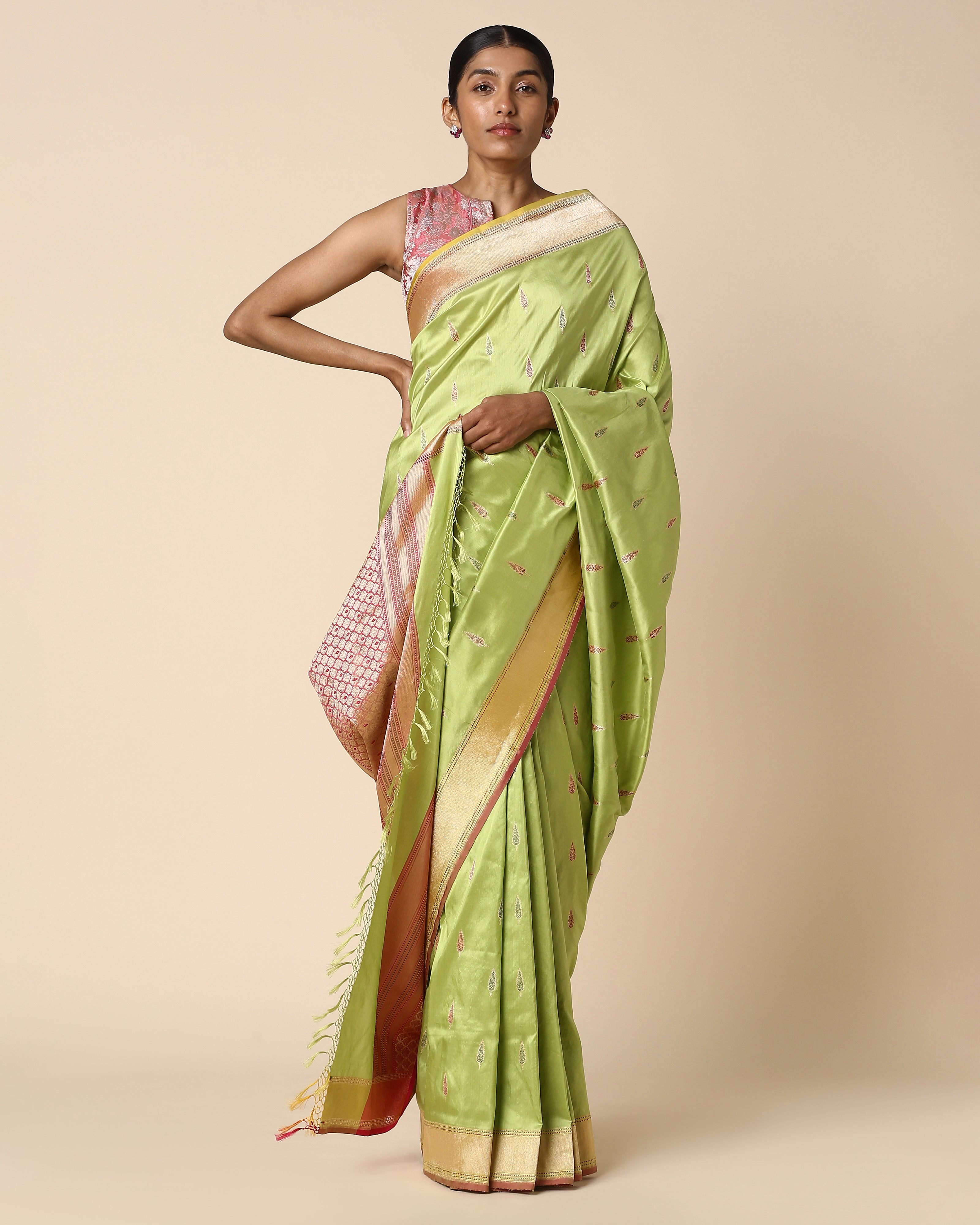 Triviaa Banarasi Kadwa Silk Saree