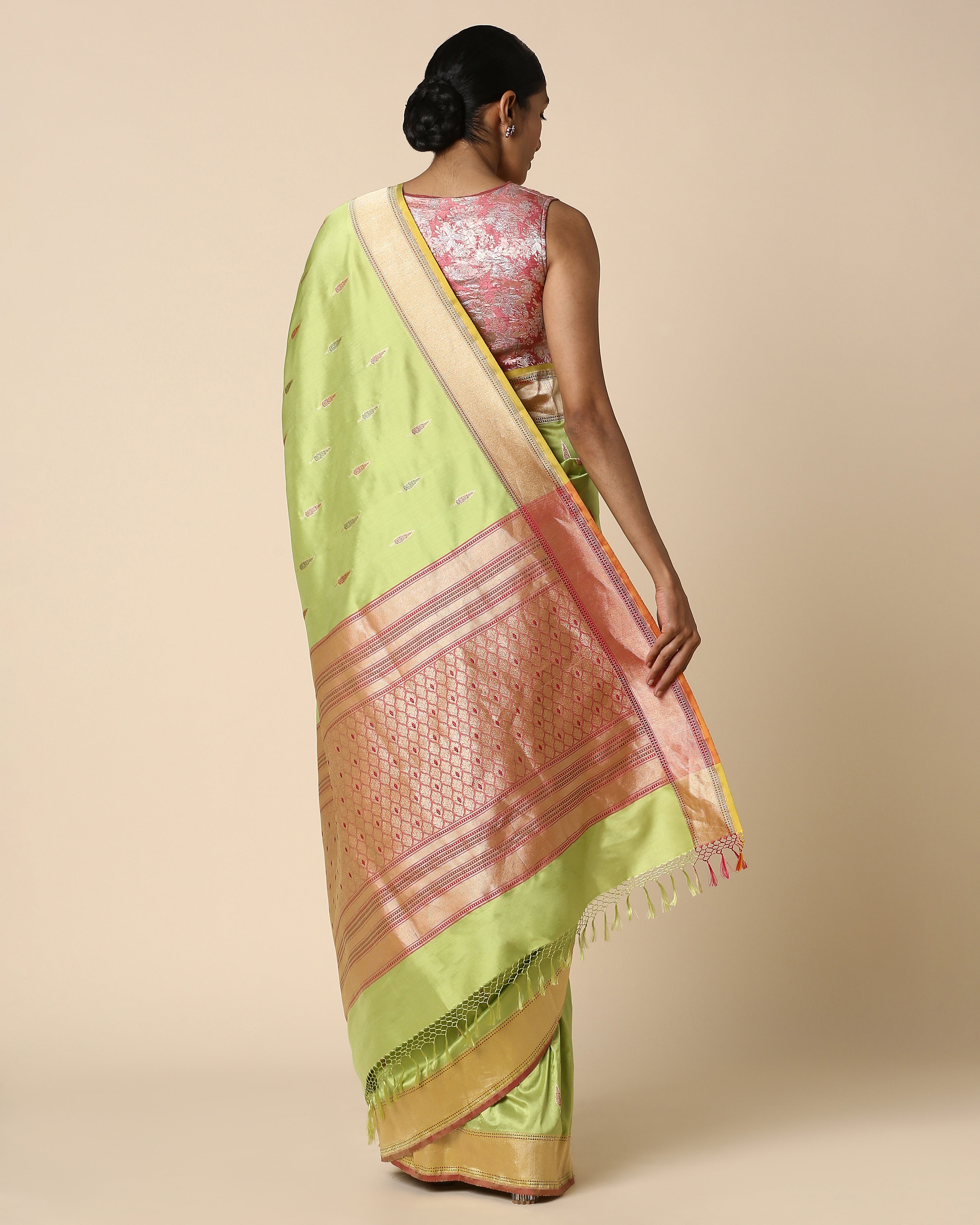 Triviaa Banarasi Kadwa Silk Saree