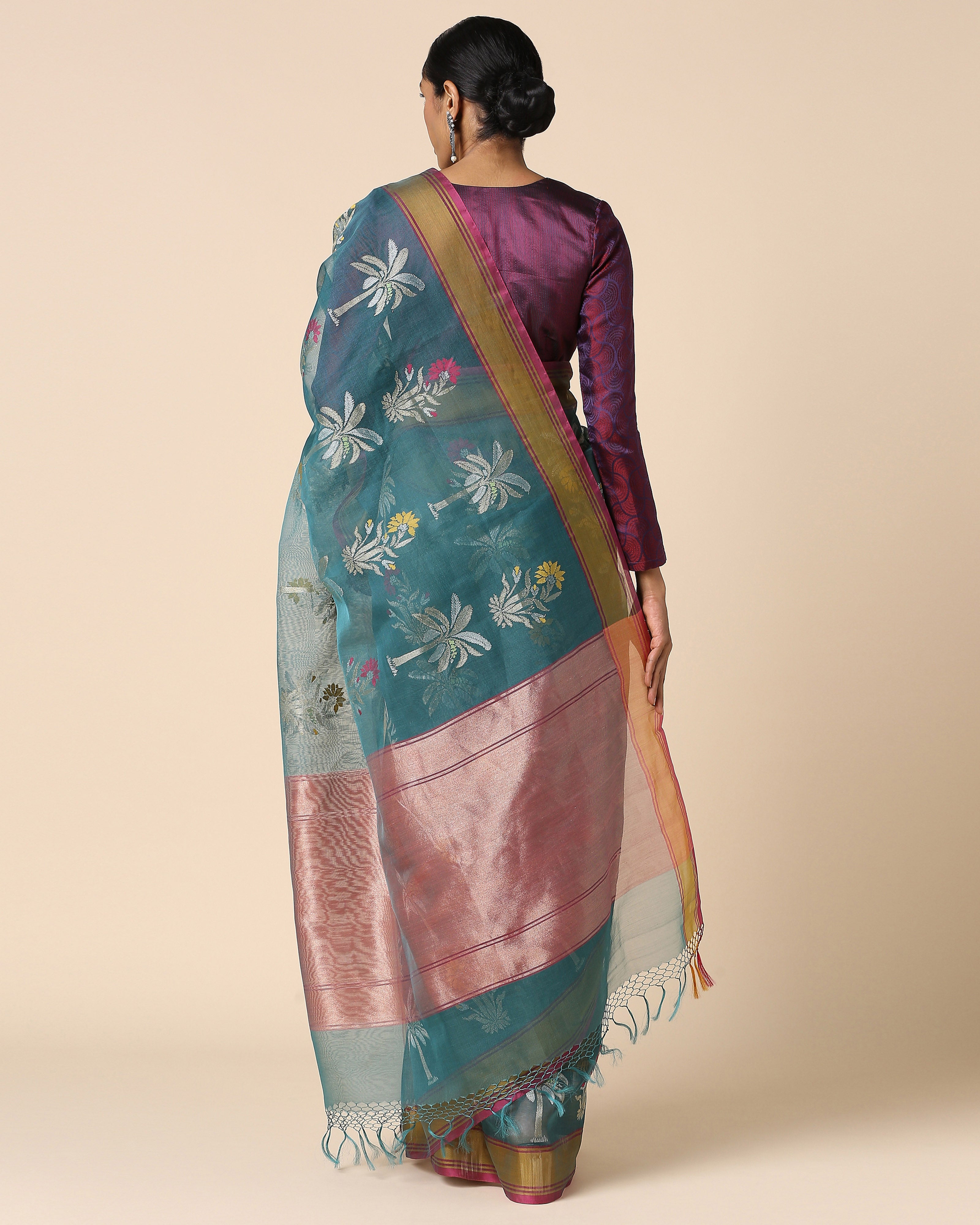 Reeha Banarasi Jamdani Silk Cotton Saree