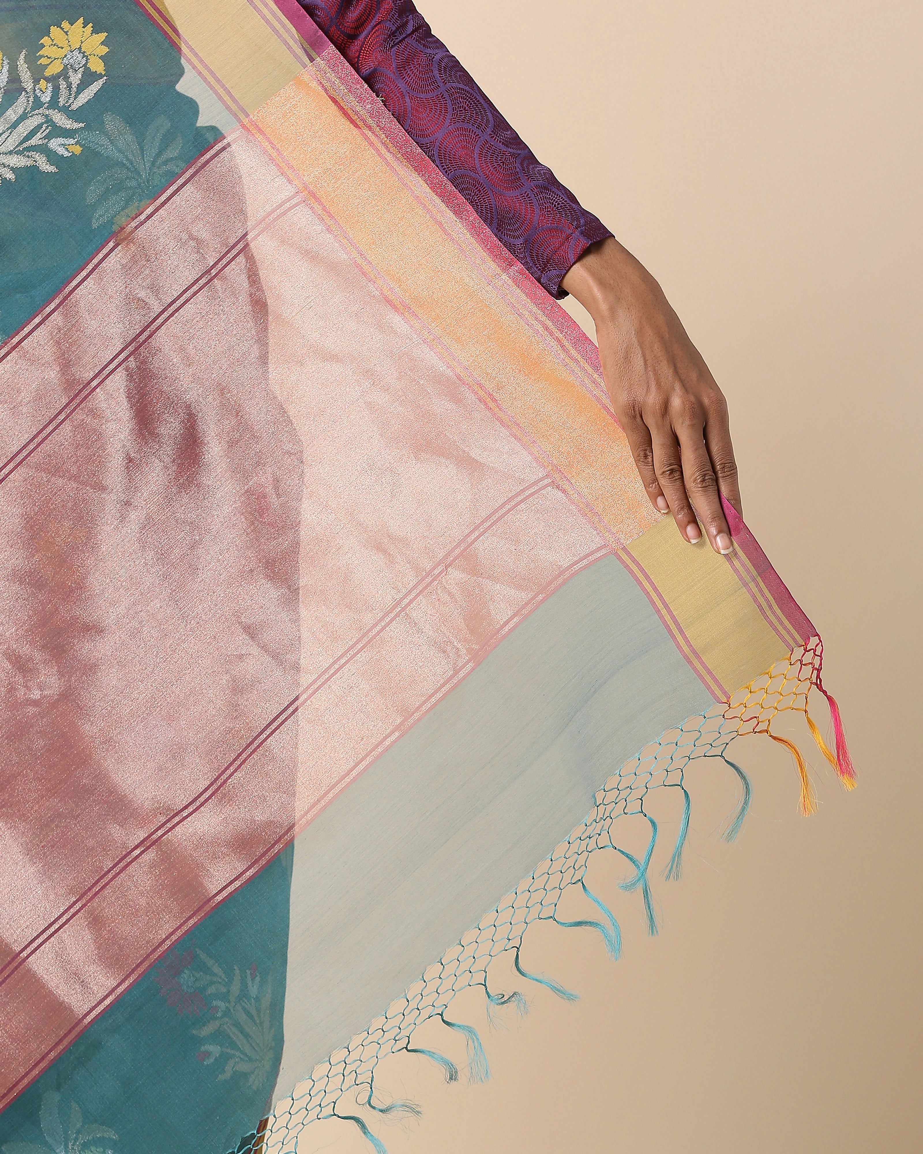 Reeha Banarasi Jamdani Silk Cotton Saree
