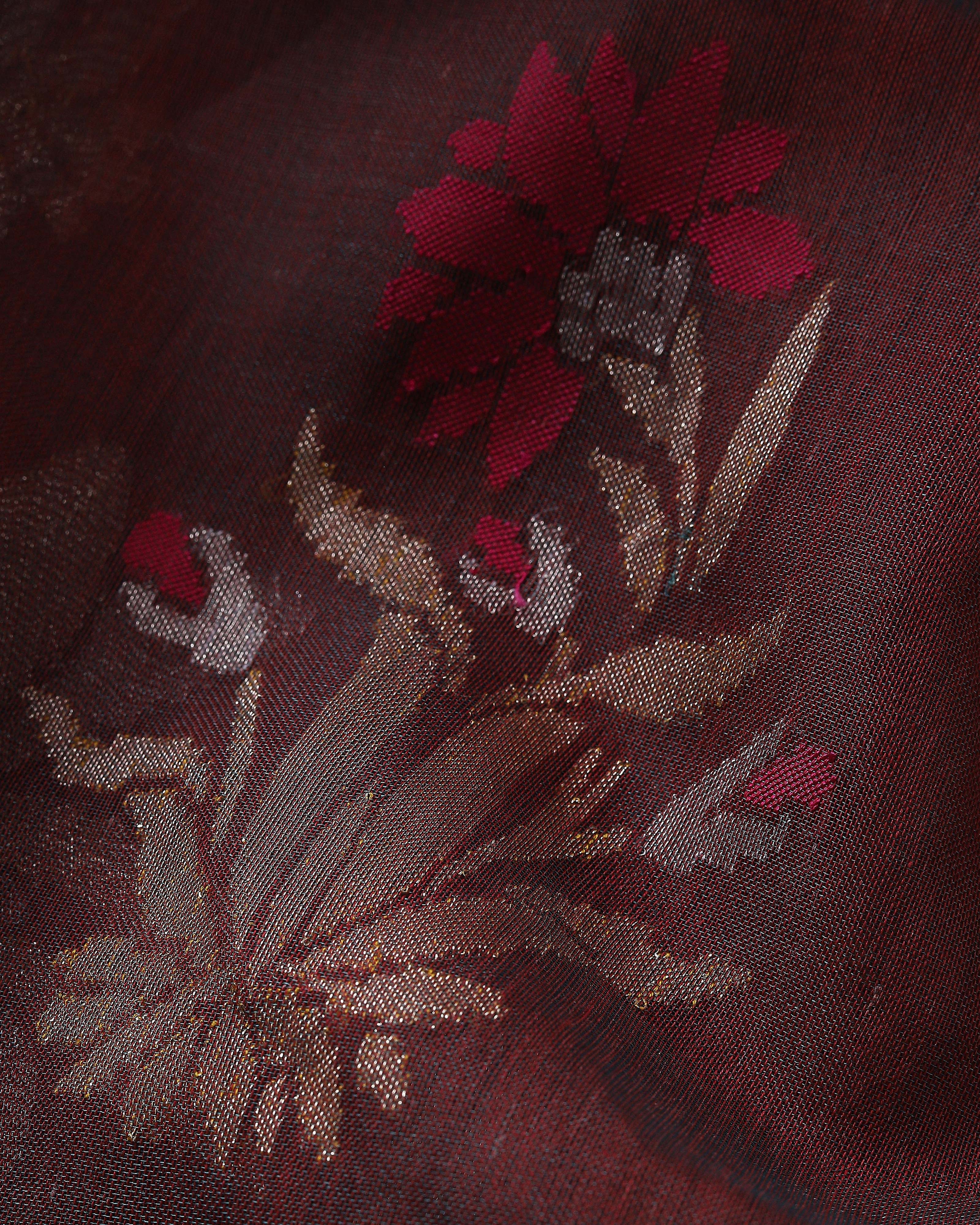 Reeha Banarasi Jamdani Silk Cotton Saree