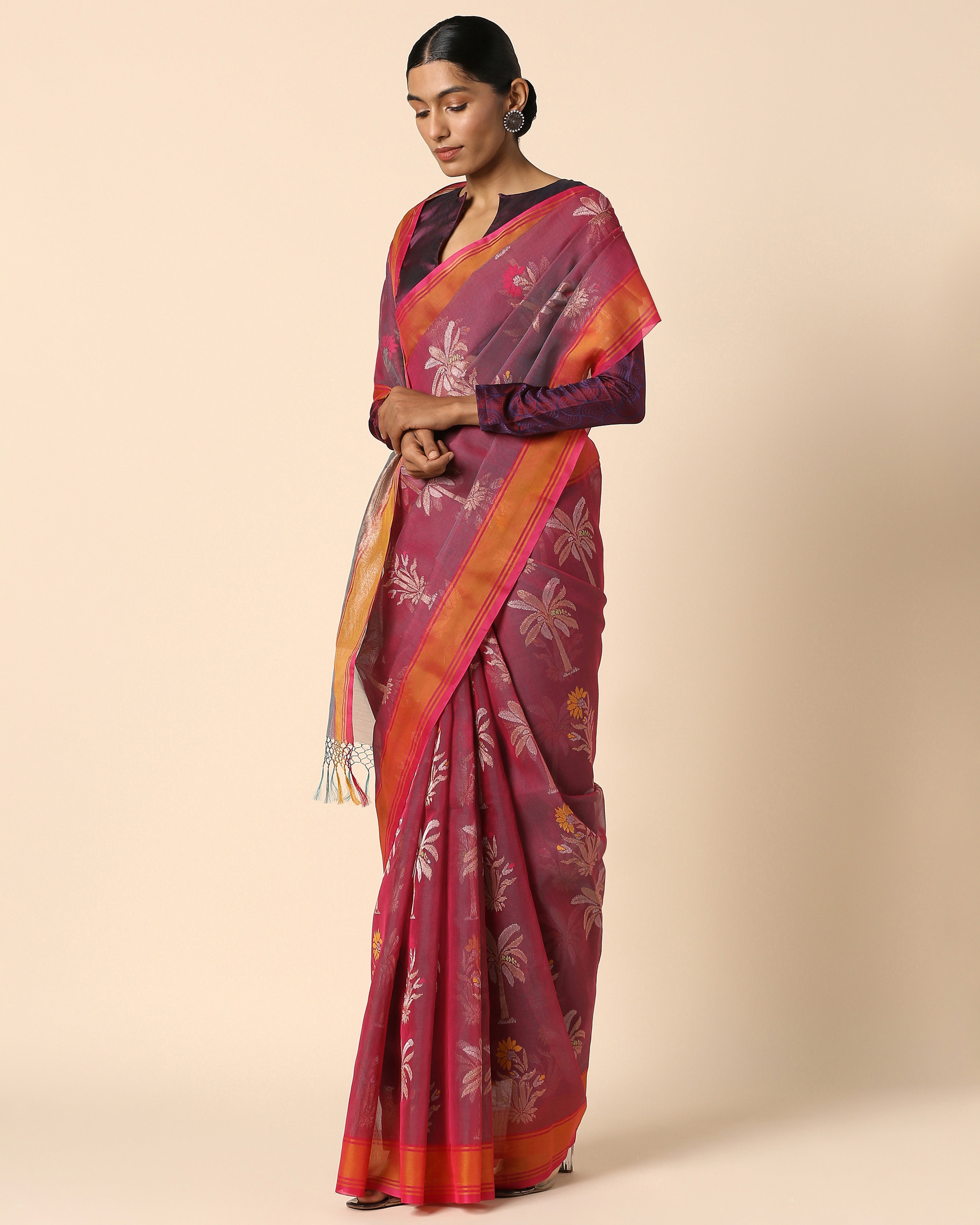 Reeha Banarasi Jamdani Silk Cotton Saree