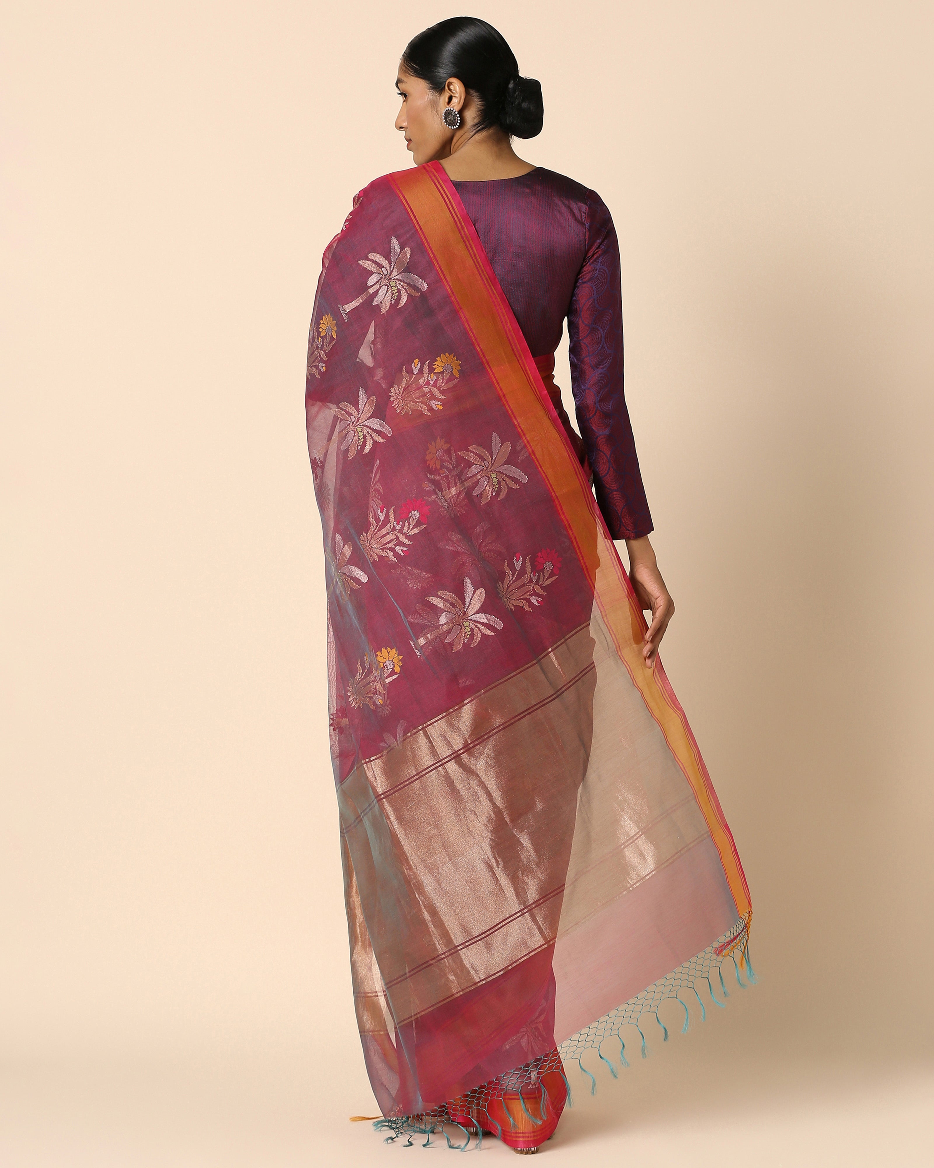 Reeha Banarasi Jamdani Silk Cotton Saree