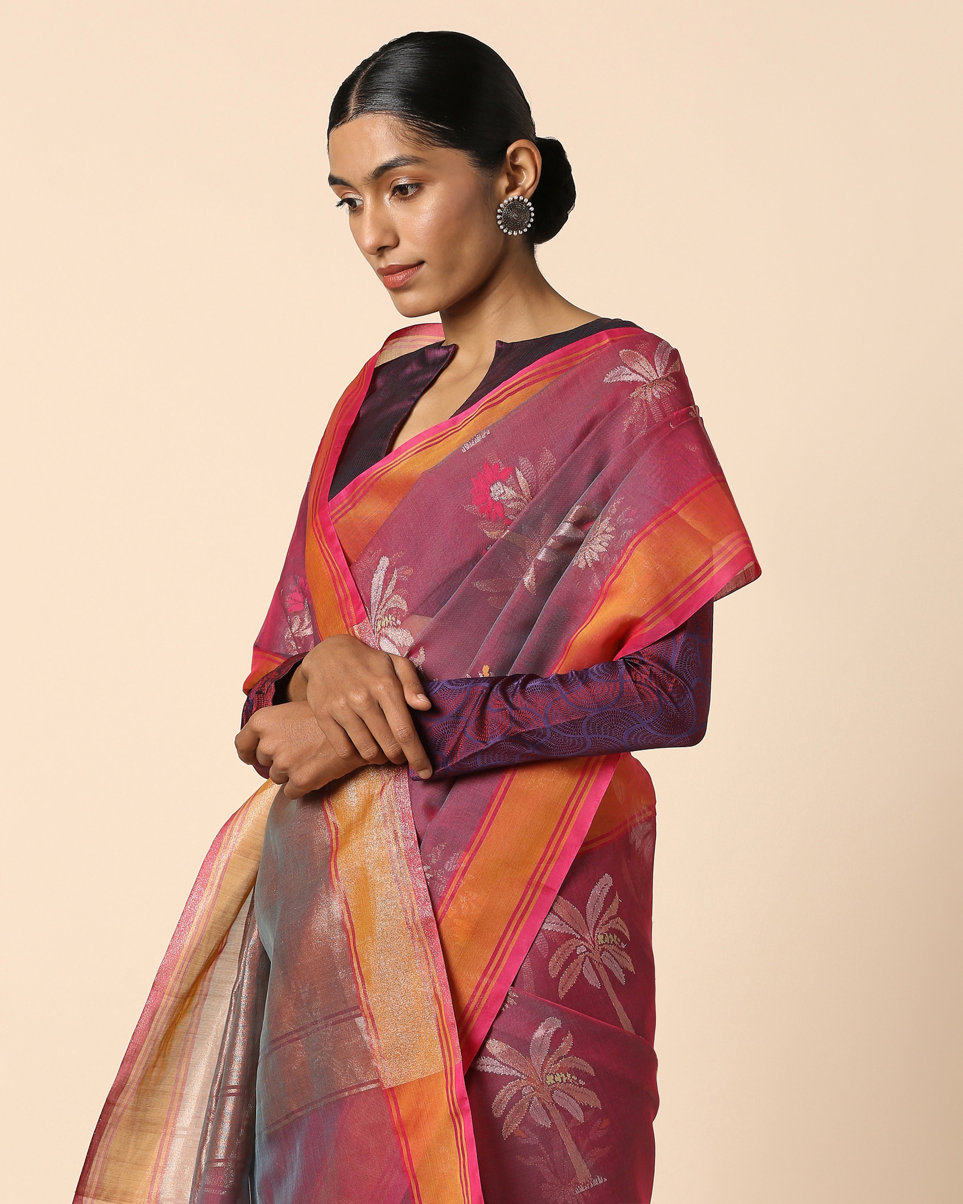 Reeha Banarasi Jamdani Silk Cotton Saree