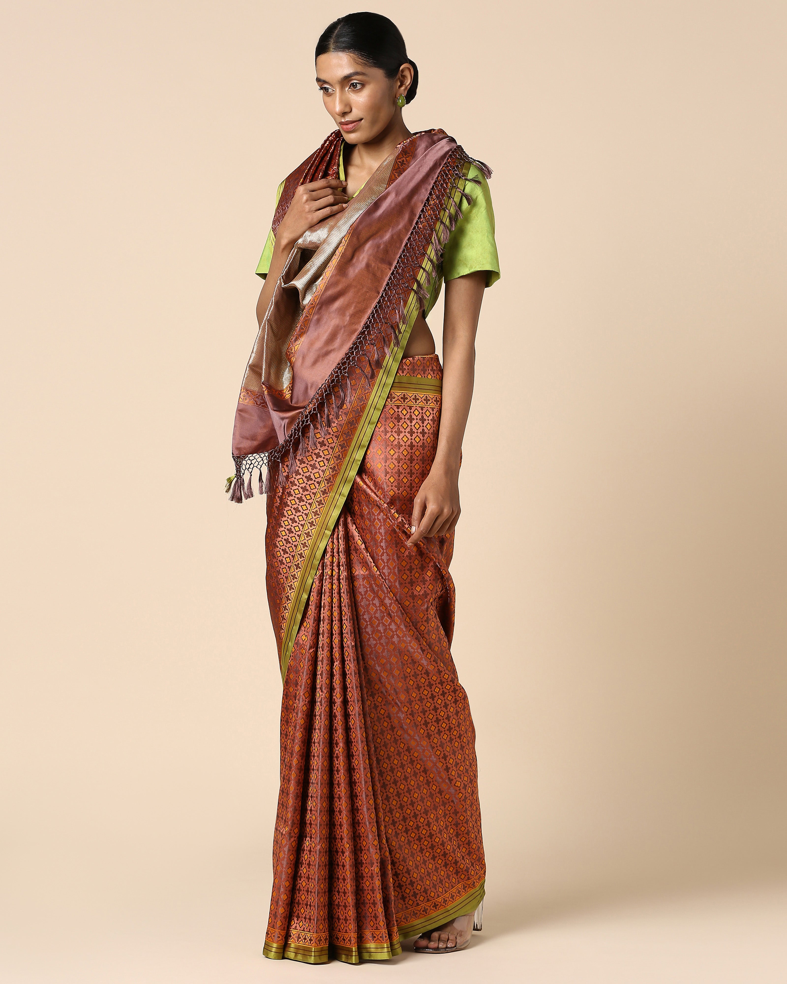 Sabah Banarasi Tanchoi Silk Saree