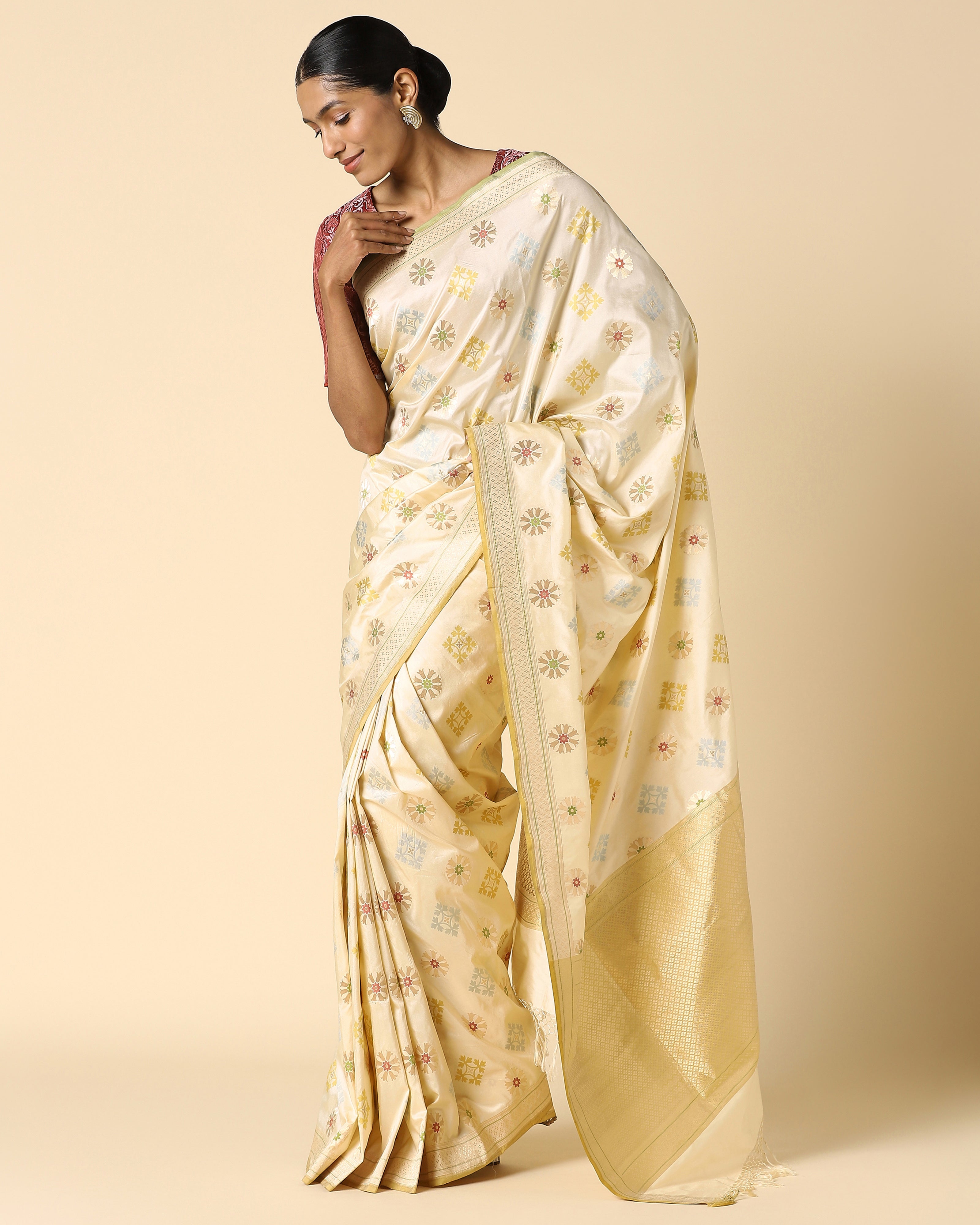 Esita Banarasi Cutwork Silk Saree