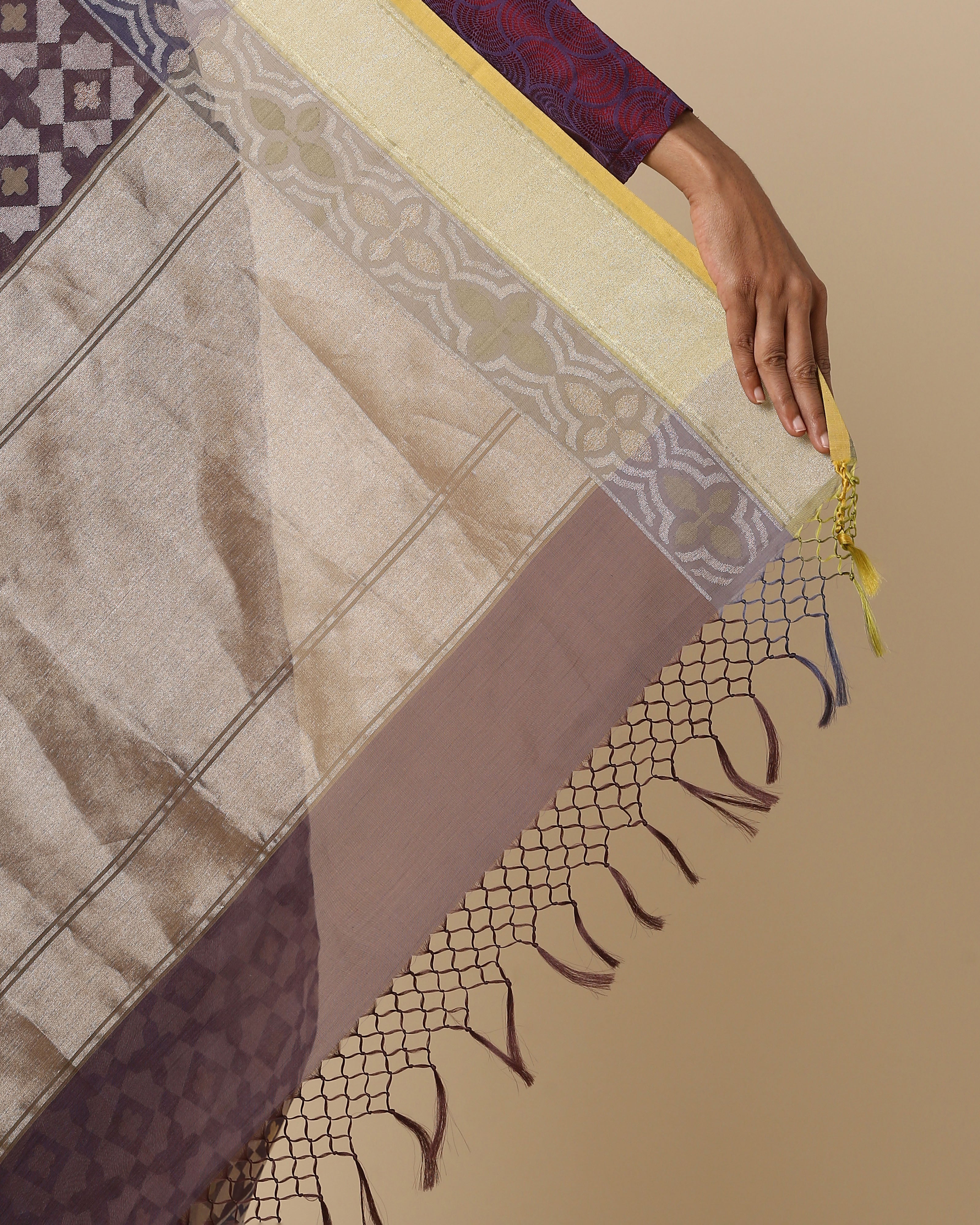 Dua Banarasi Jamdani Silk Cotton Saree