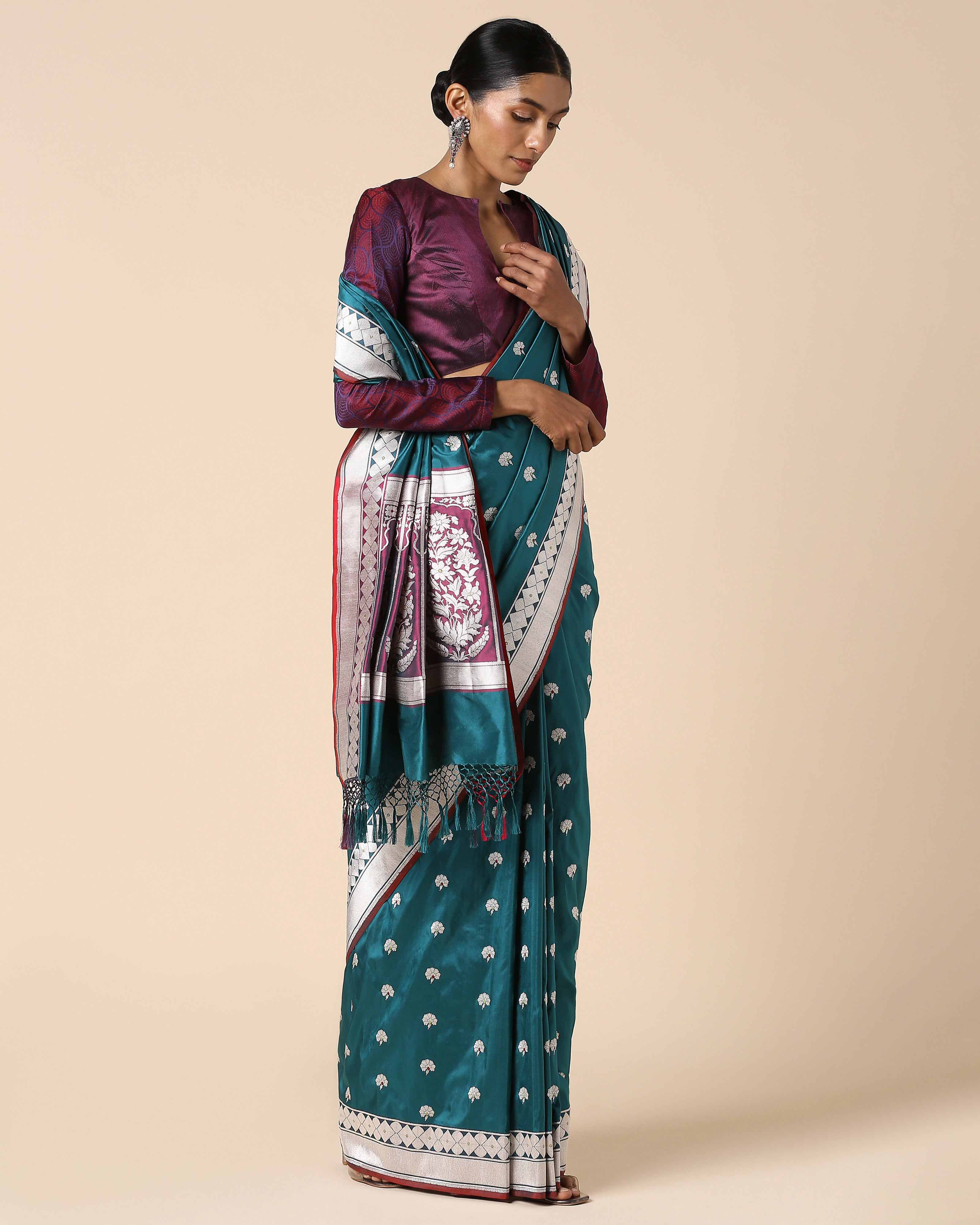 Lyla Banarasi Kadwa Silk Saree