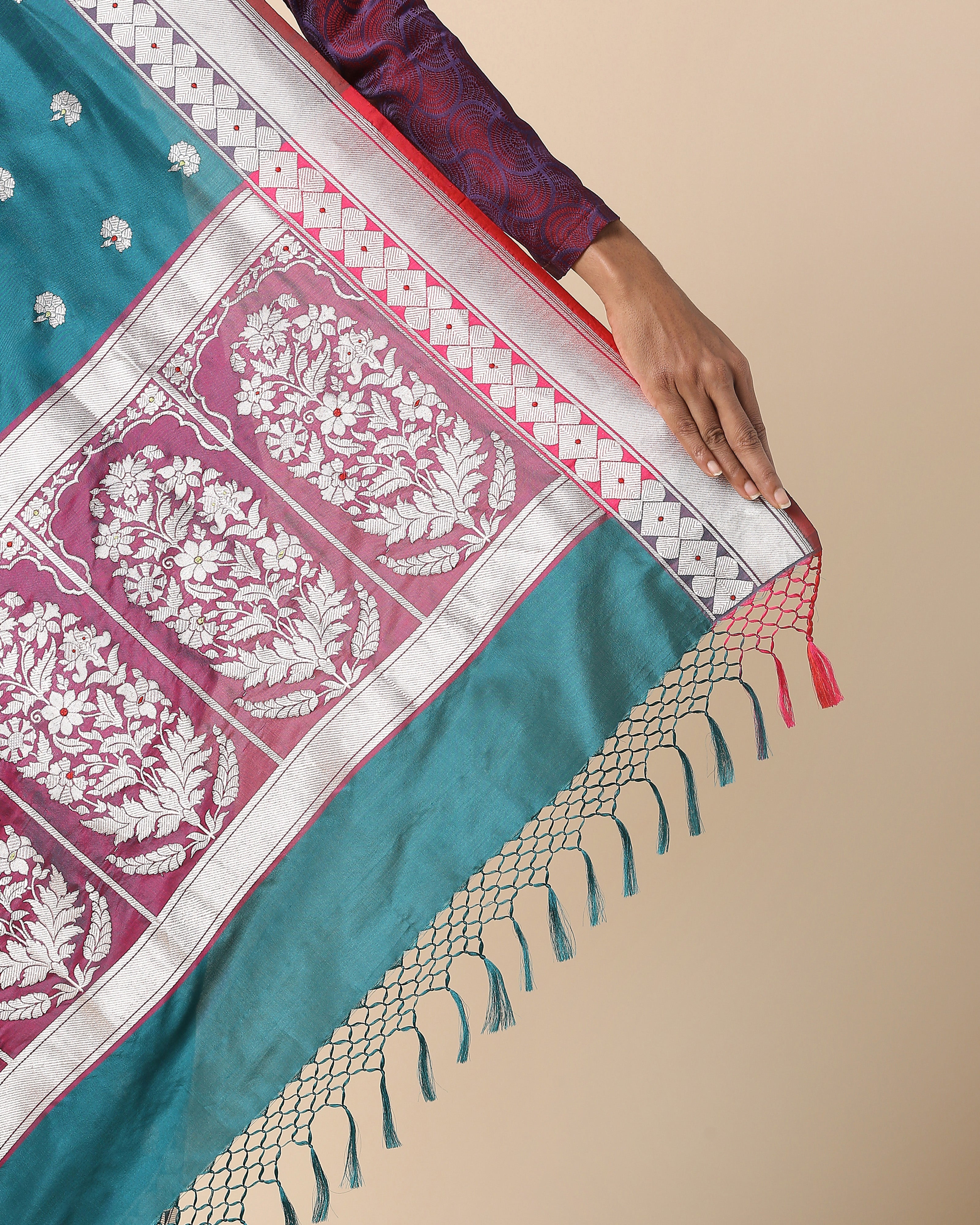 Lyla Banarasi Kadwa Silk Saree