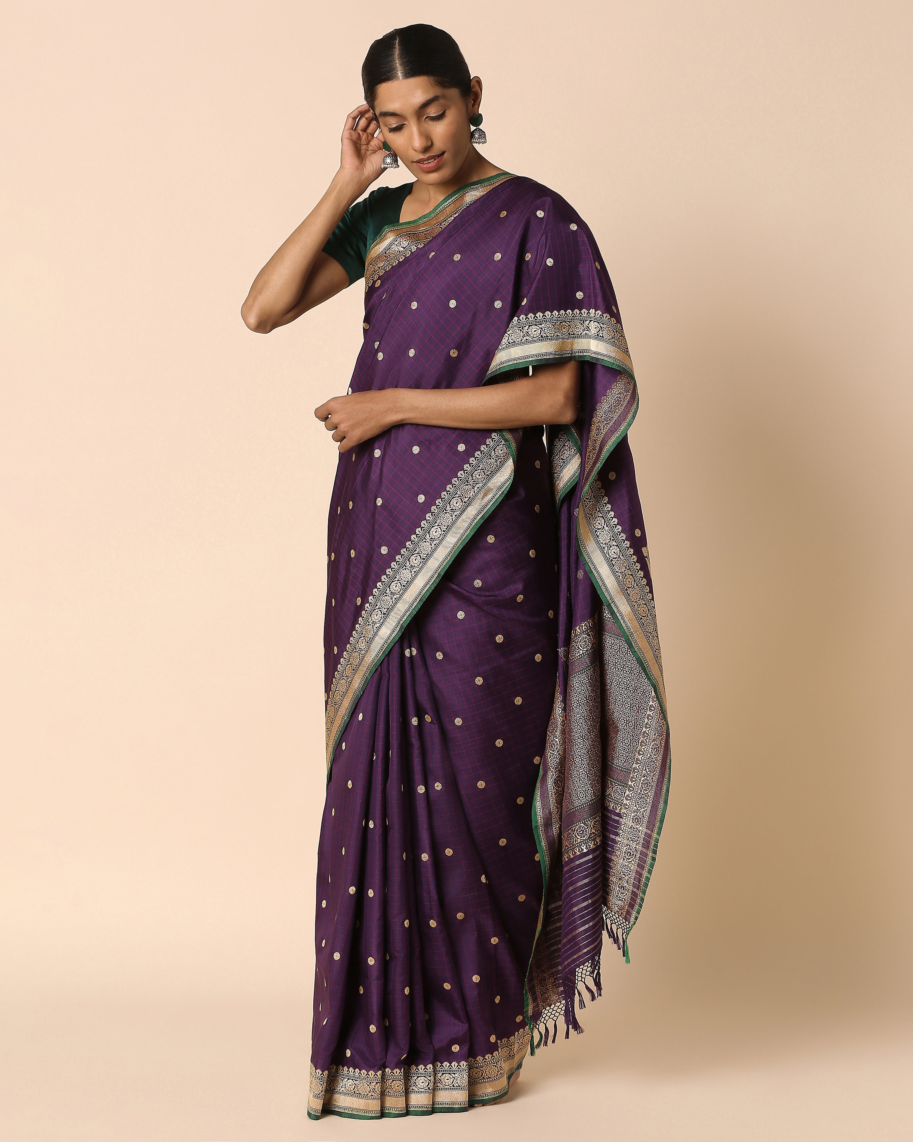 Kamari Banarasi Ektara Kadwa Silk Saree