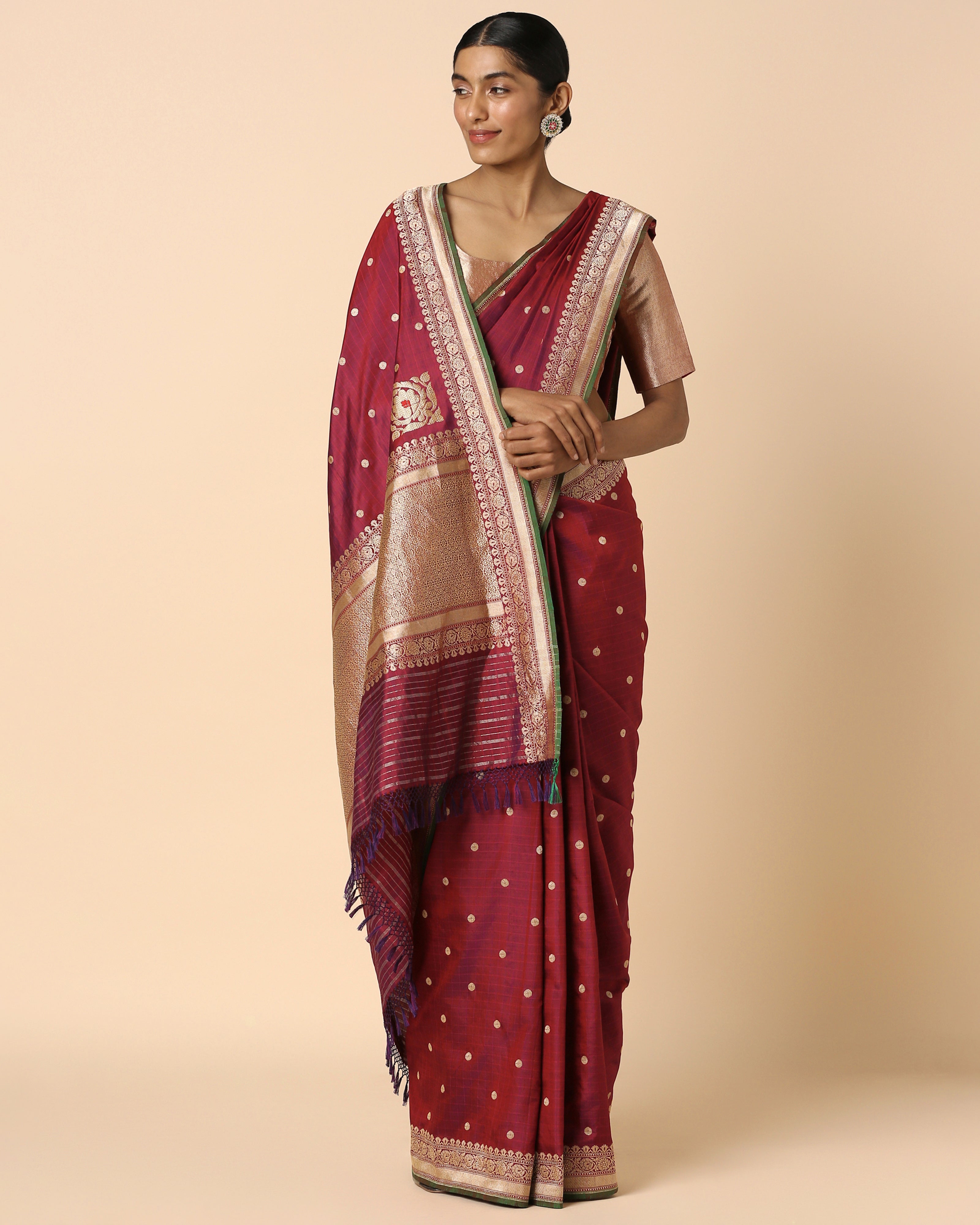 Kamari Banarasi Ektara Kadwa Silk Saree