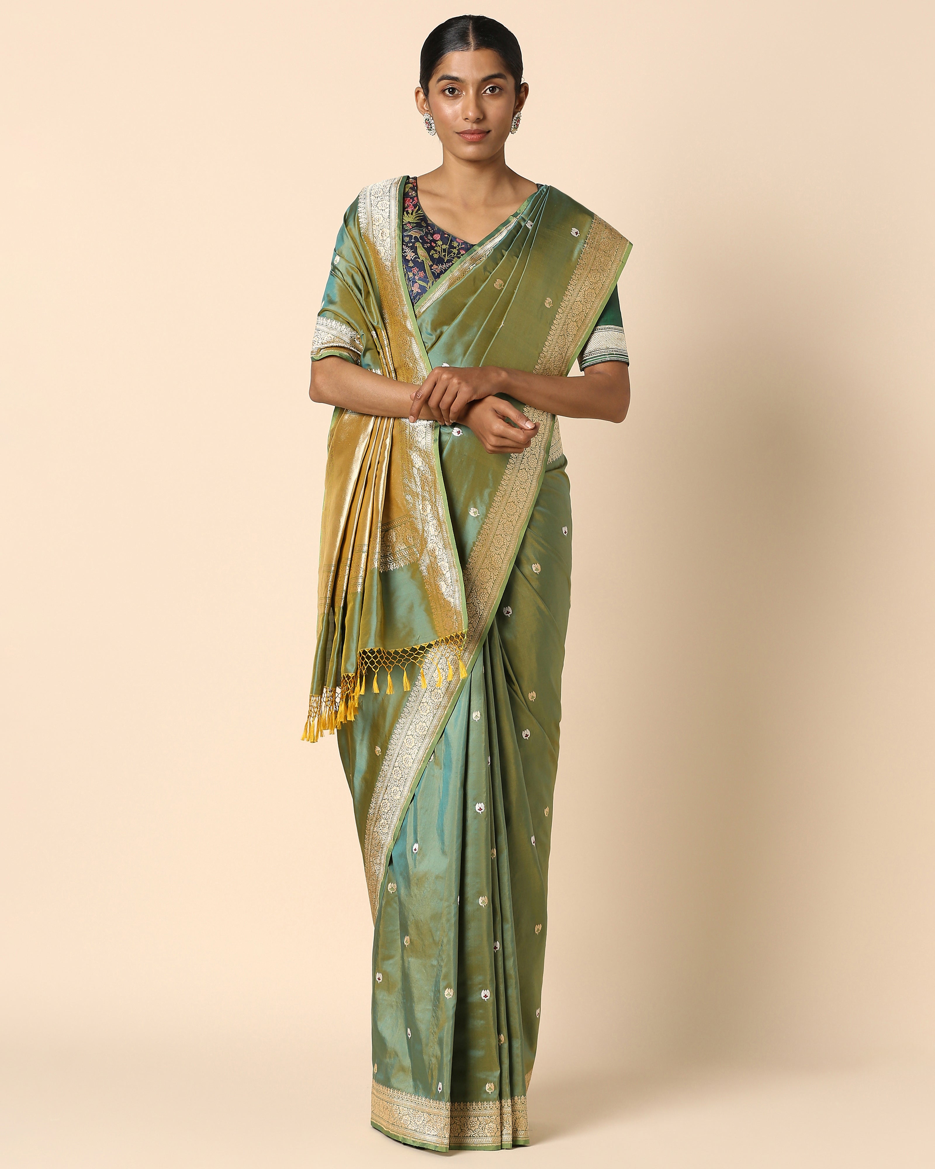 Tahoma Banarasi Kadwa Silk Saree