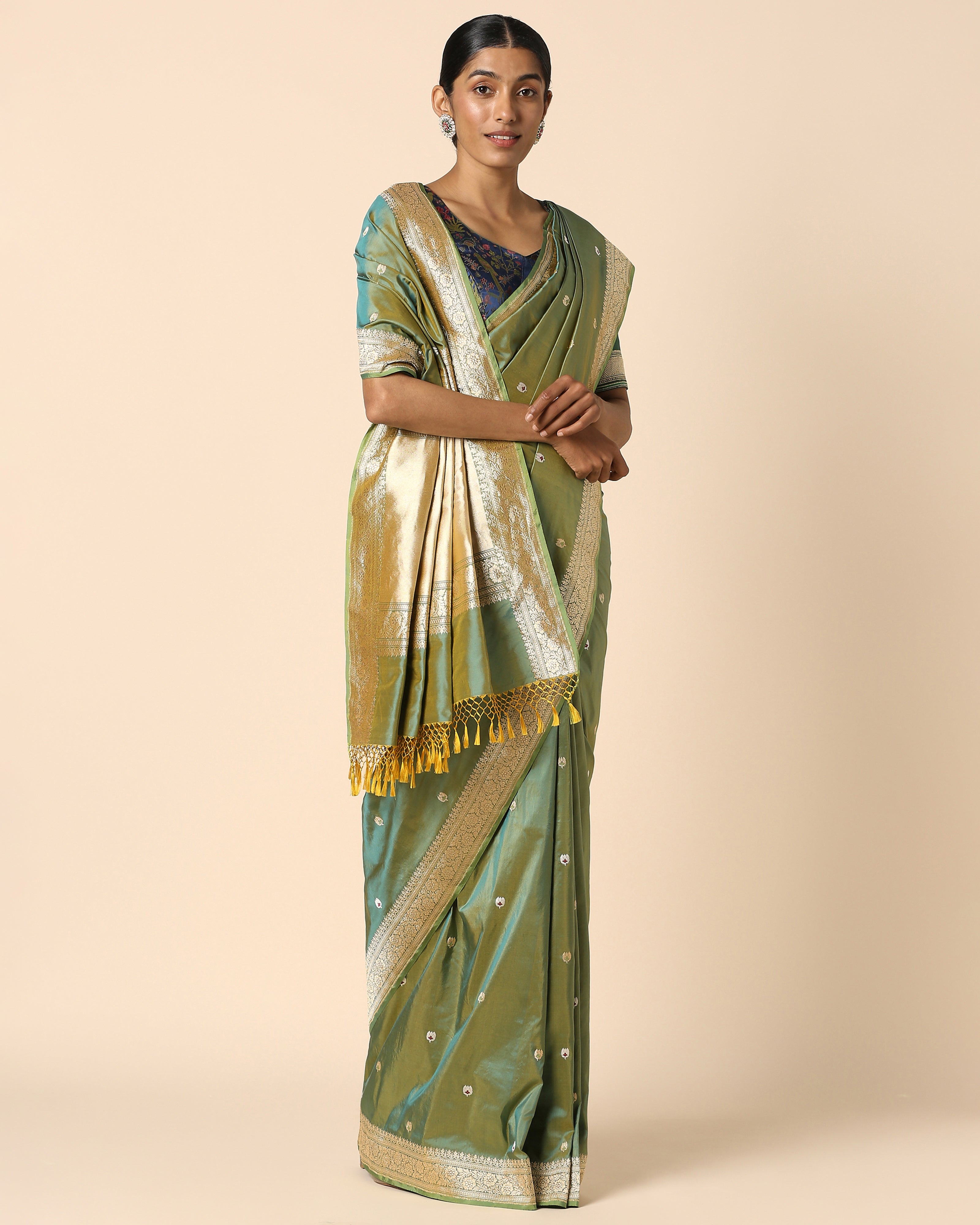 Tahoma Banarasi Kadwa Silk Saree