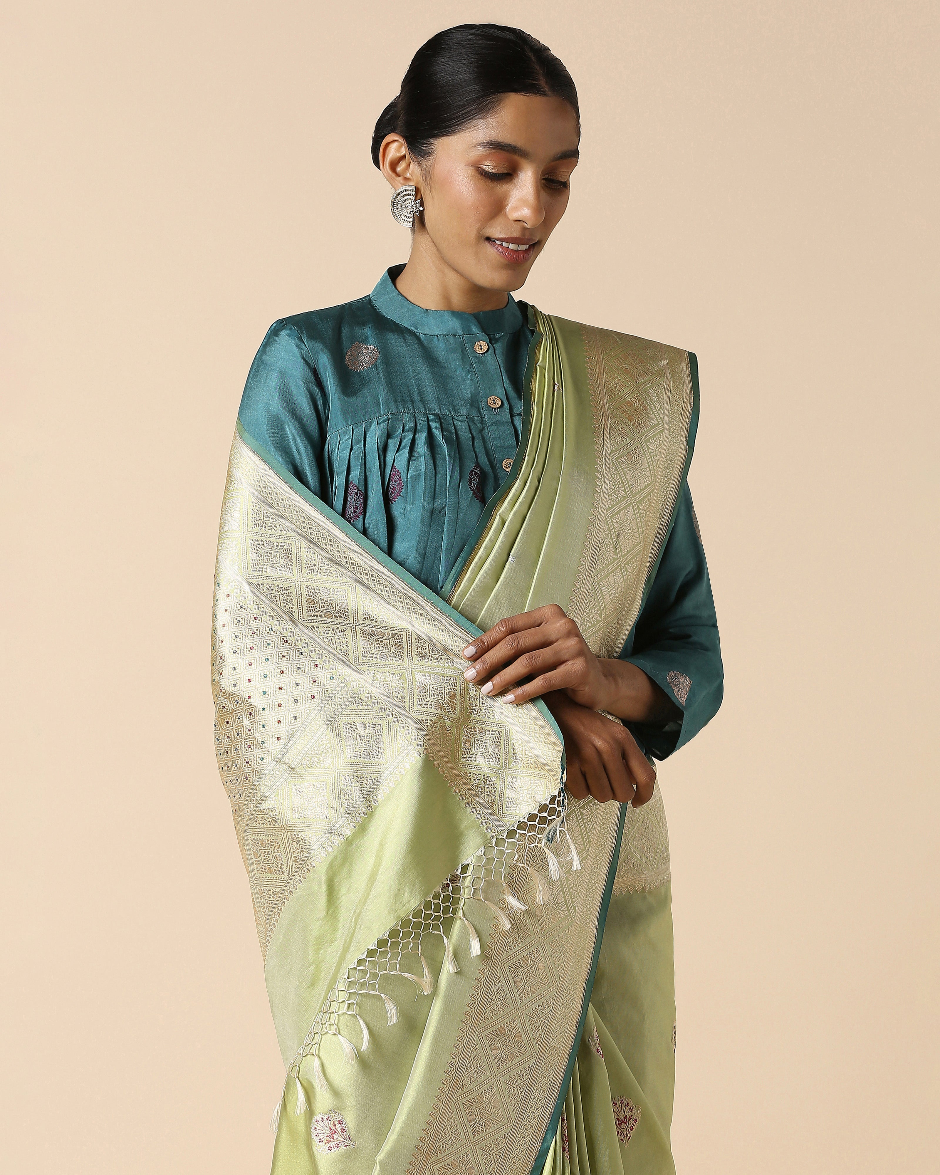 Kaiti Banarasi Kadwa Silk Saree