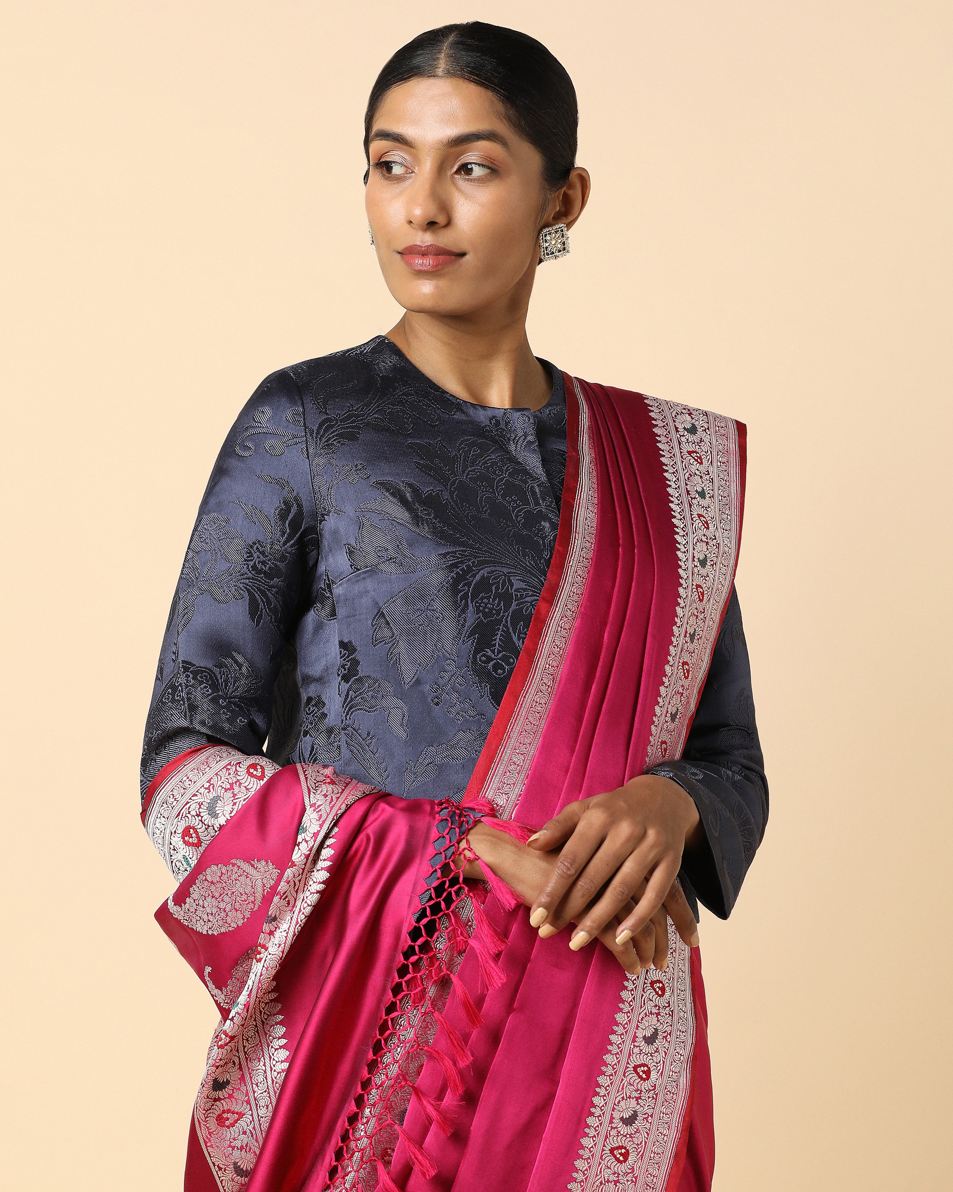 Ashuki Banarasi Tanchoi And Kadwa Silk Saree