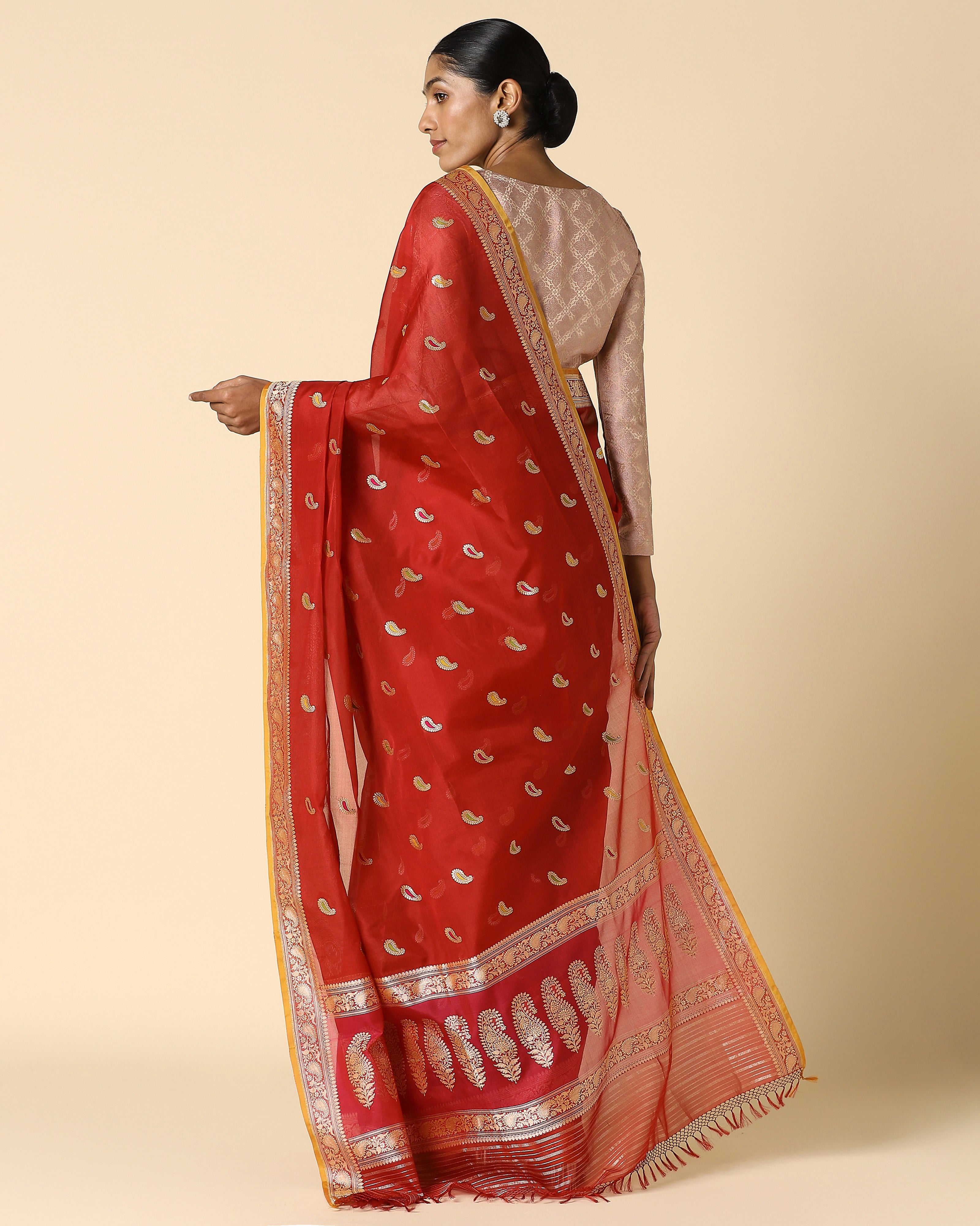Ashaa Banarasi Kadwa Silk Saree