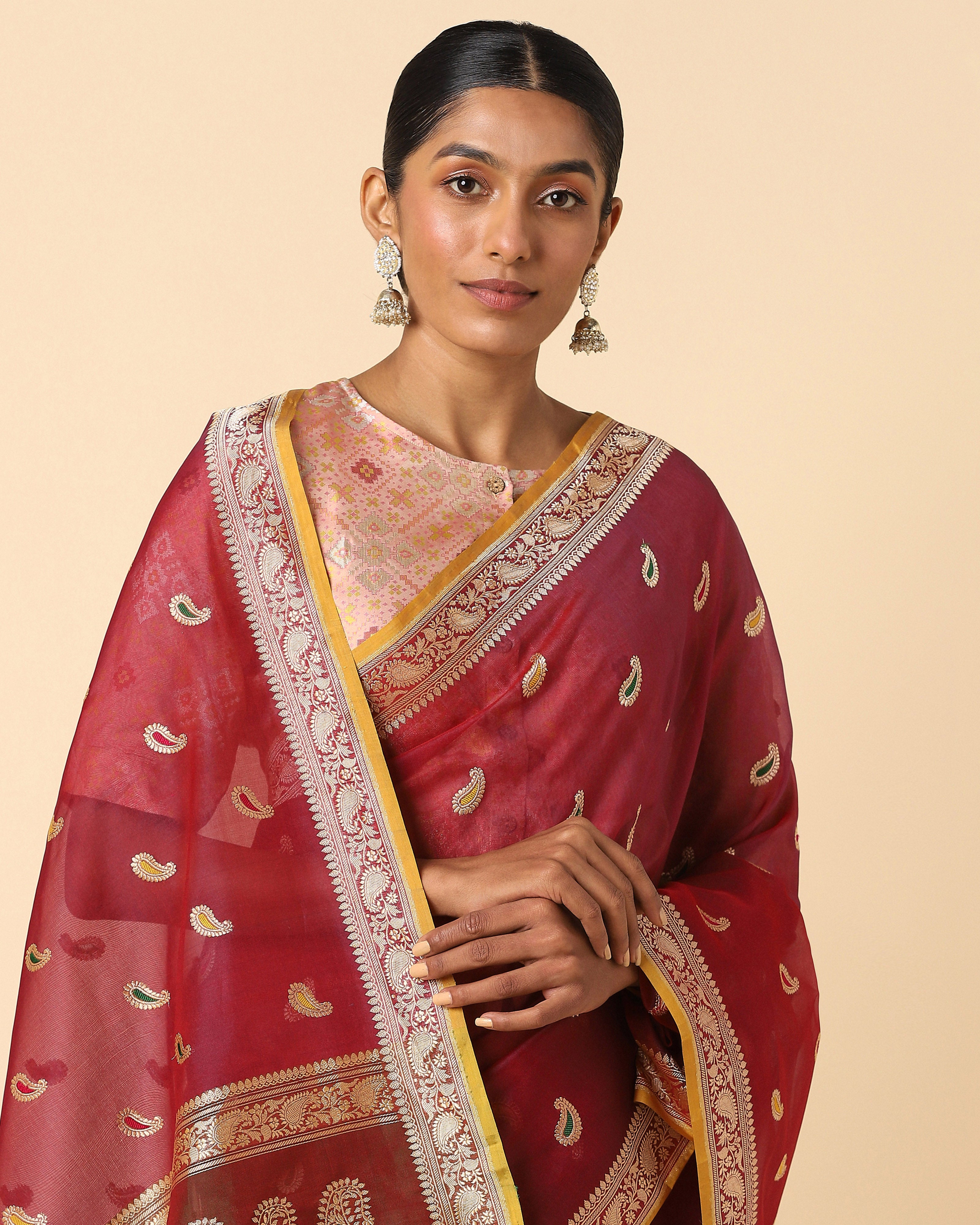 Ashaa Banarasi Kadwa Silk Saree